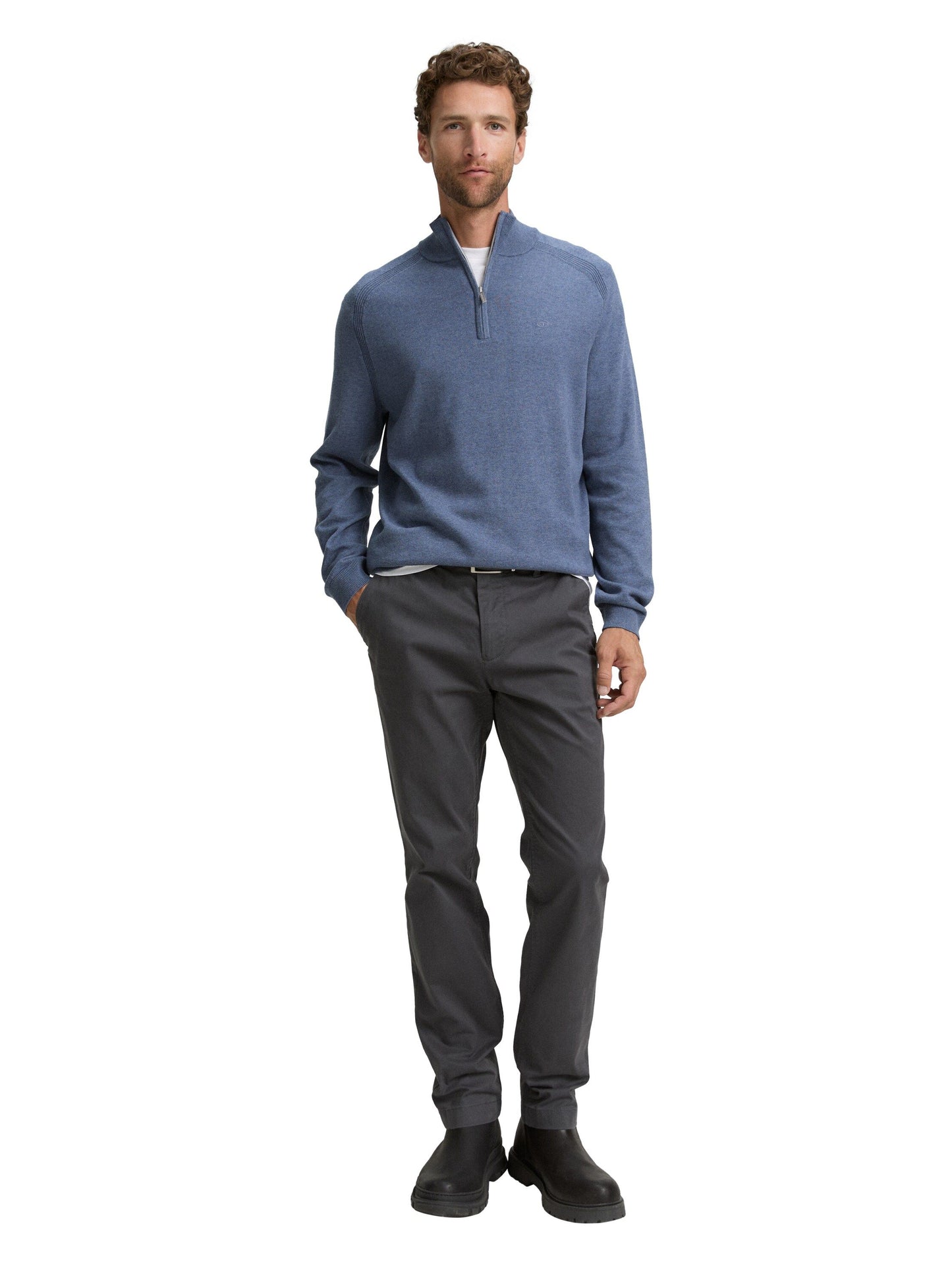 Tom Tailor Herren Pullover blau