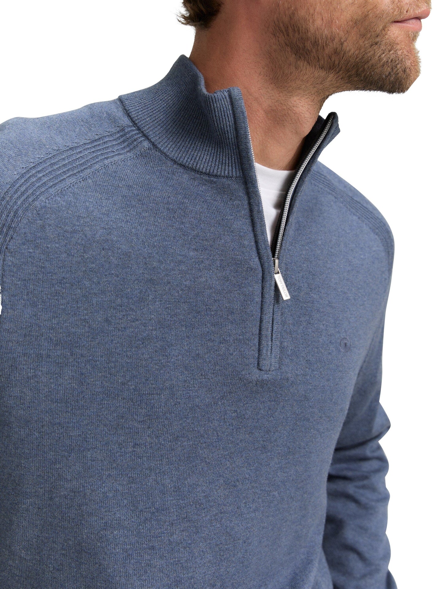 Tom Tailor Herren Pullover blau