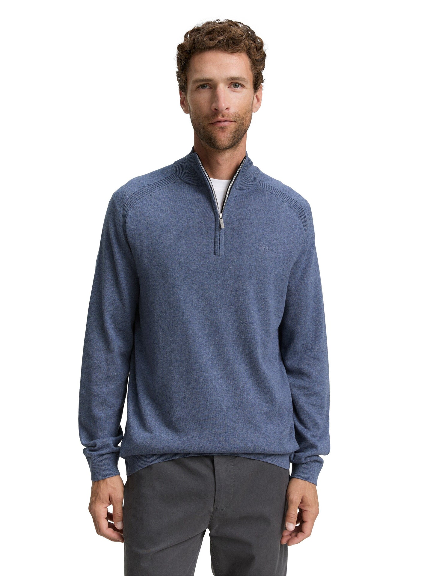 Tom Tailor Herren Pullover blau