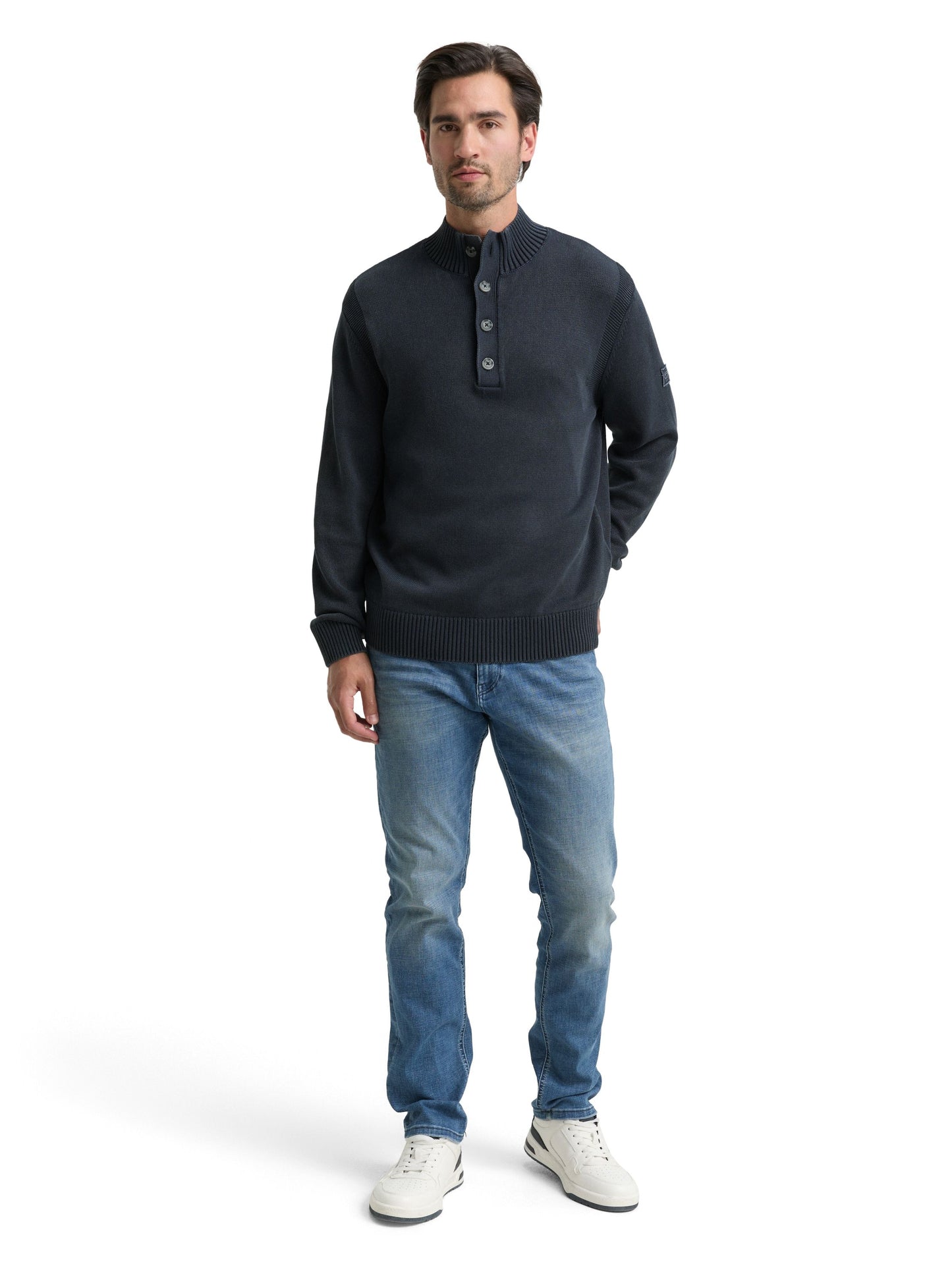 Tom Tailor Herren Pullover blau