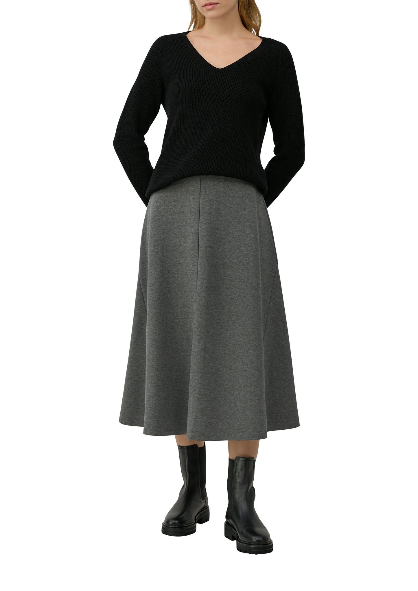 s.Oliver Damen Rock grau