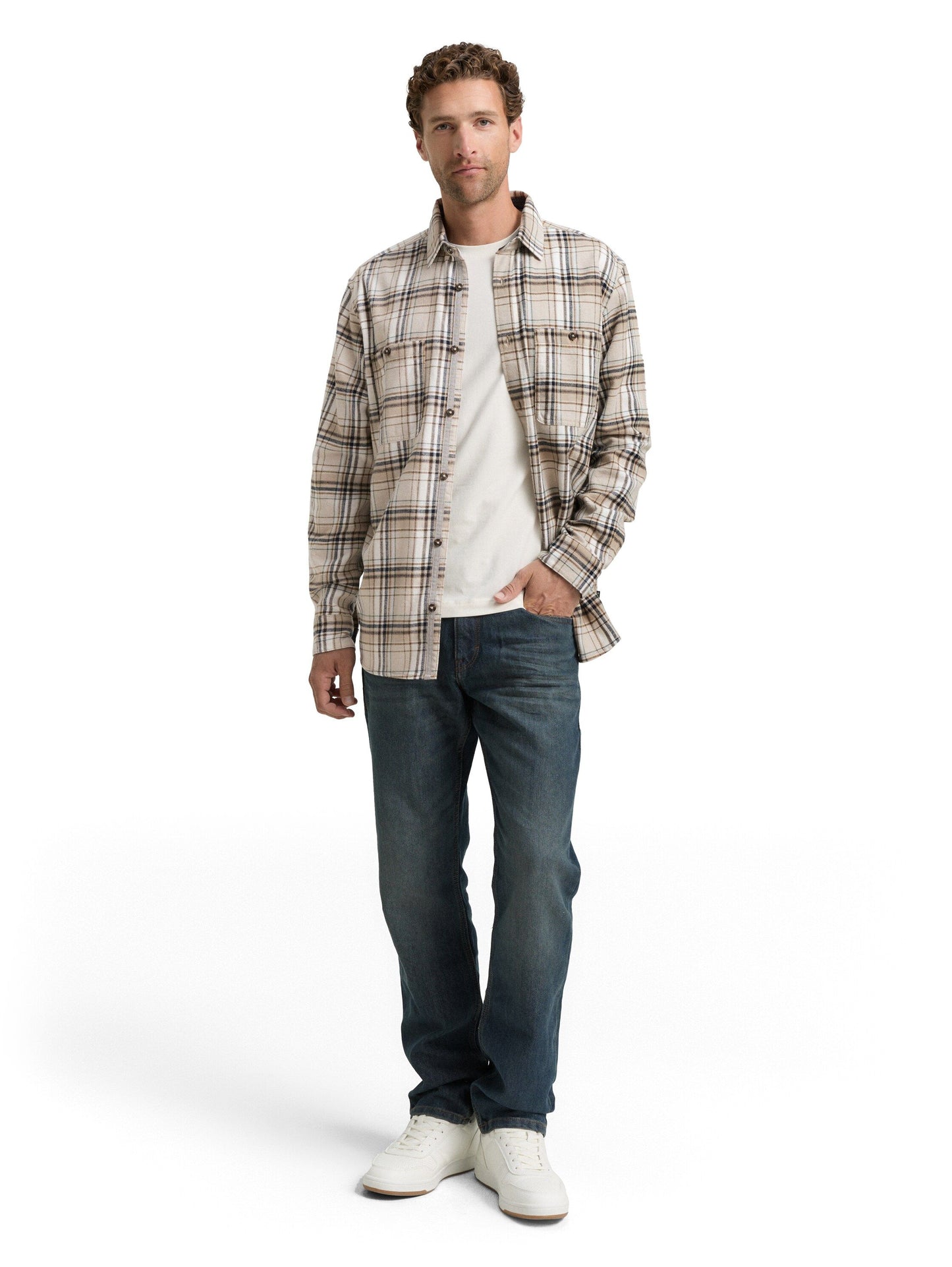 Tom Tailor Herren Hemd braun