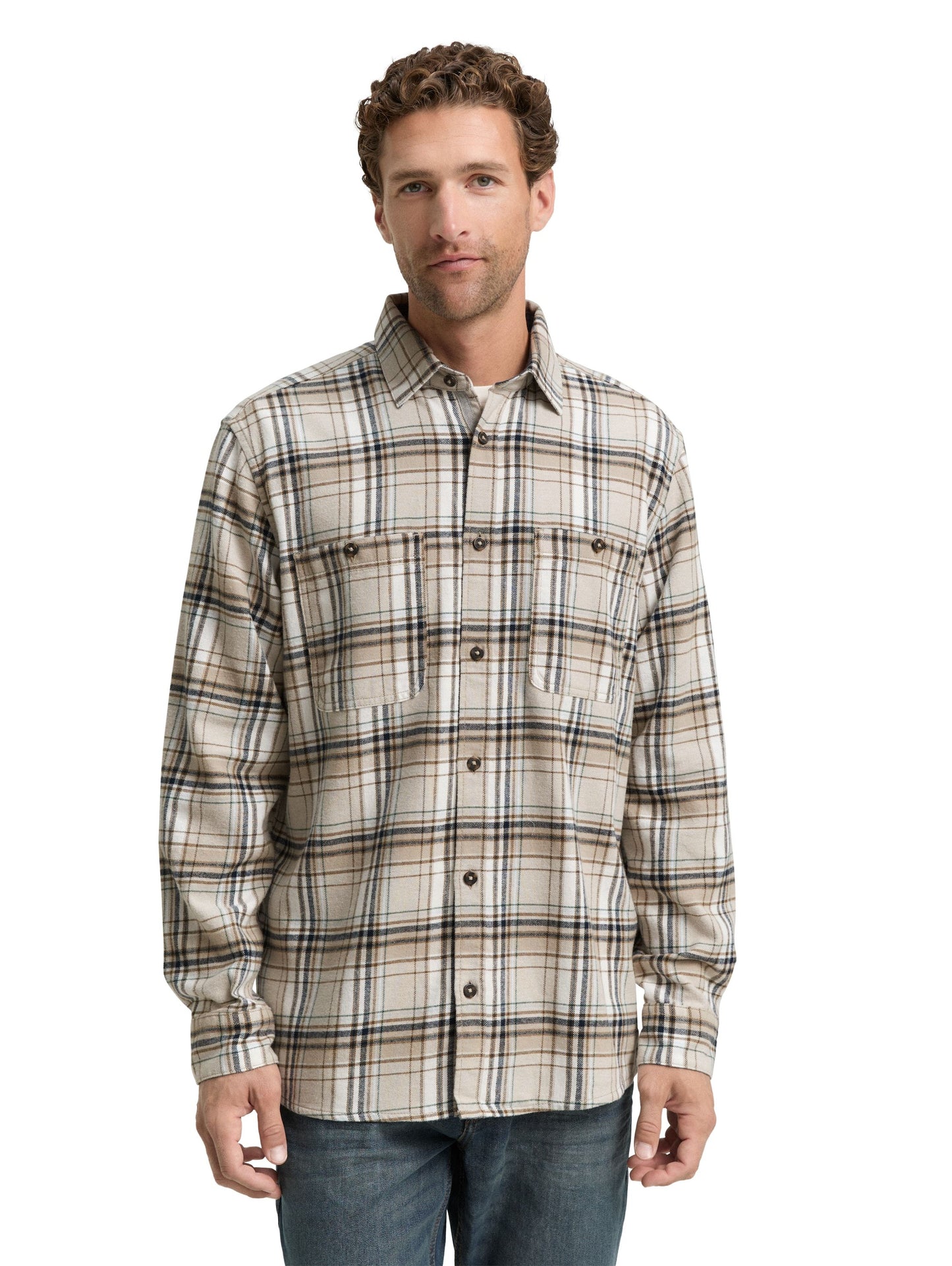 Tom Tailor Herren Hemd braun