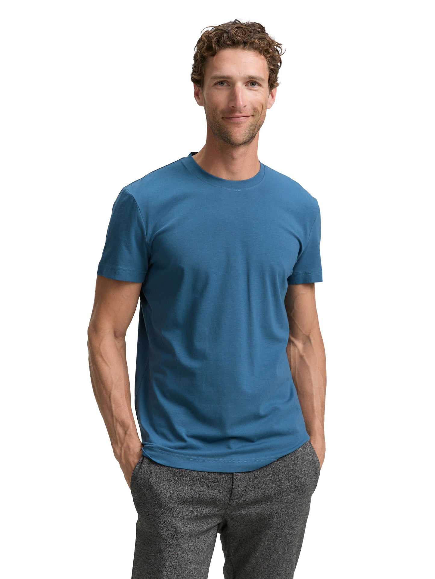 Tom Tailor Herren T-Shirt blau