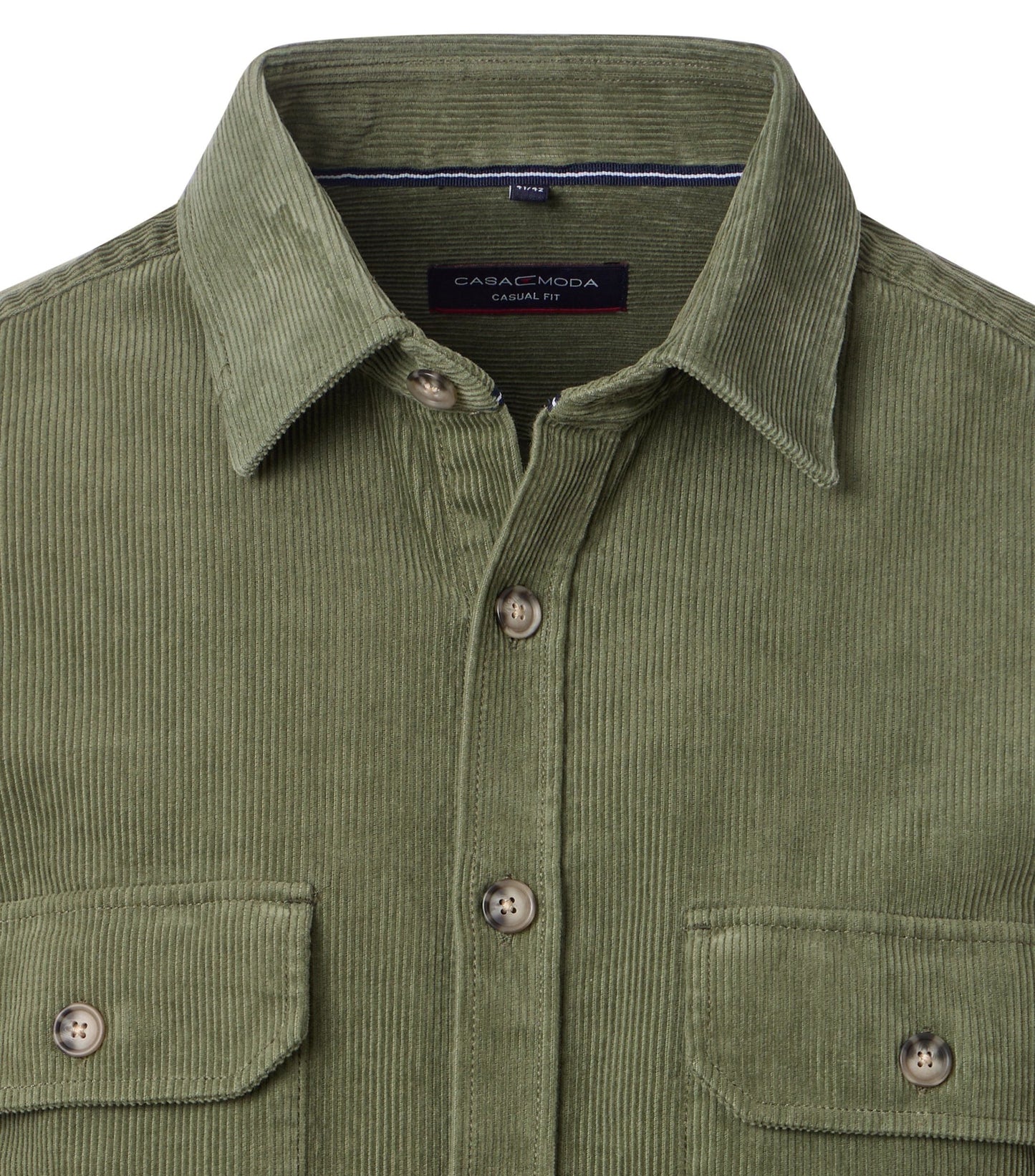 Casa Moda Herren Hemdjacke grün
