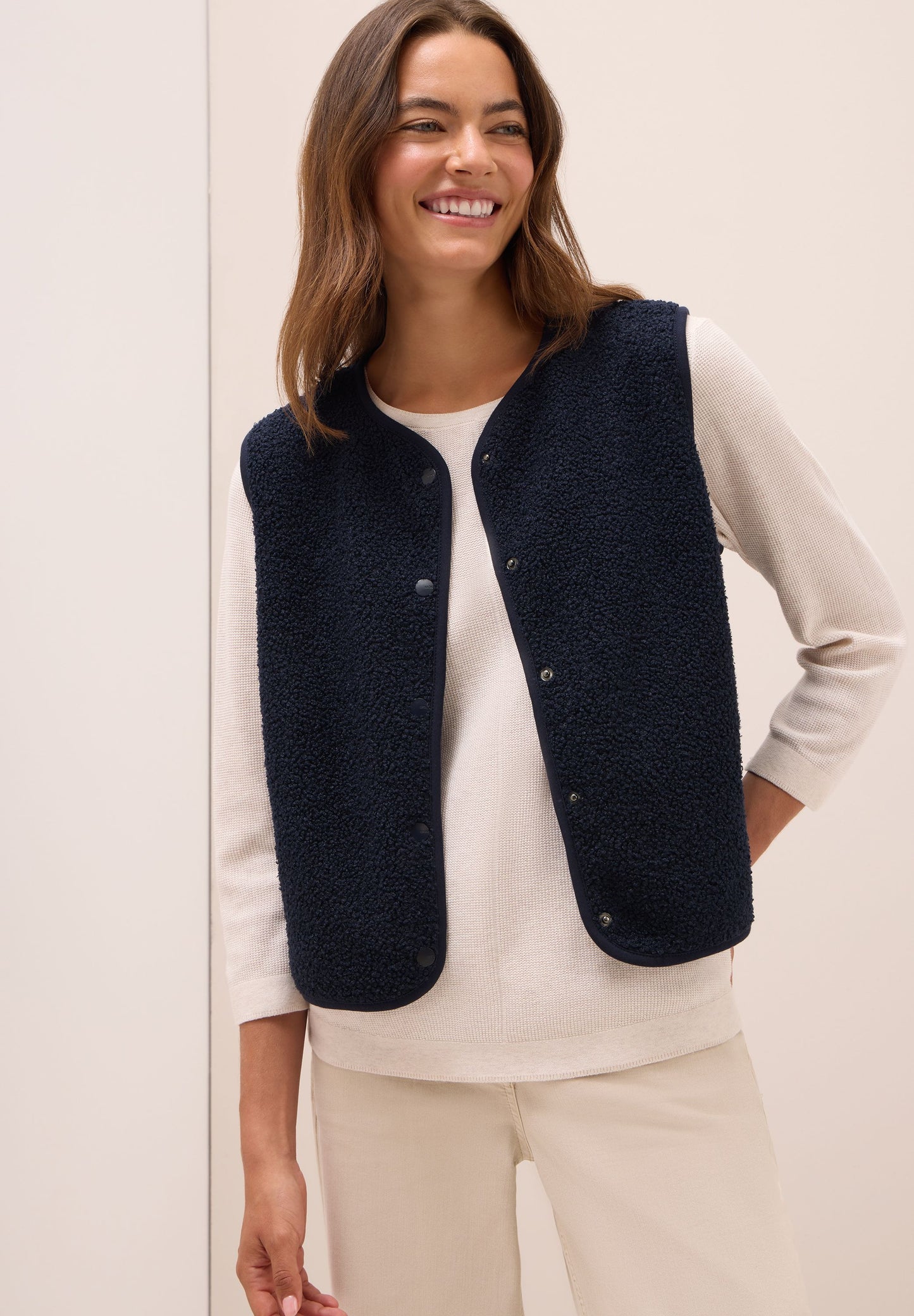 Cecil Damen Weste blau