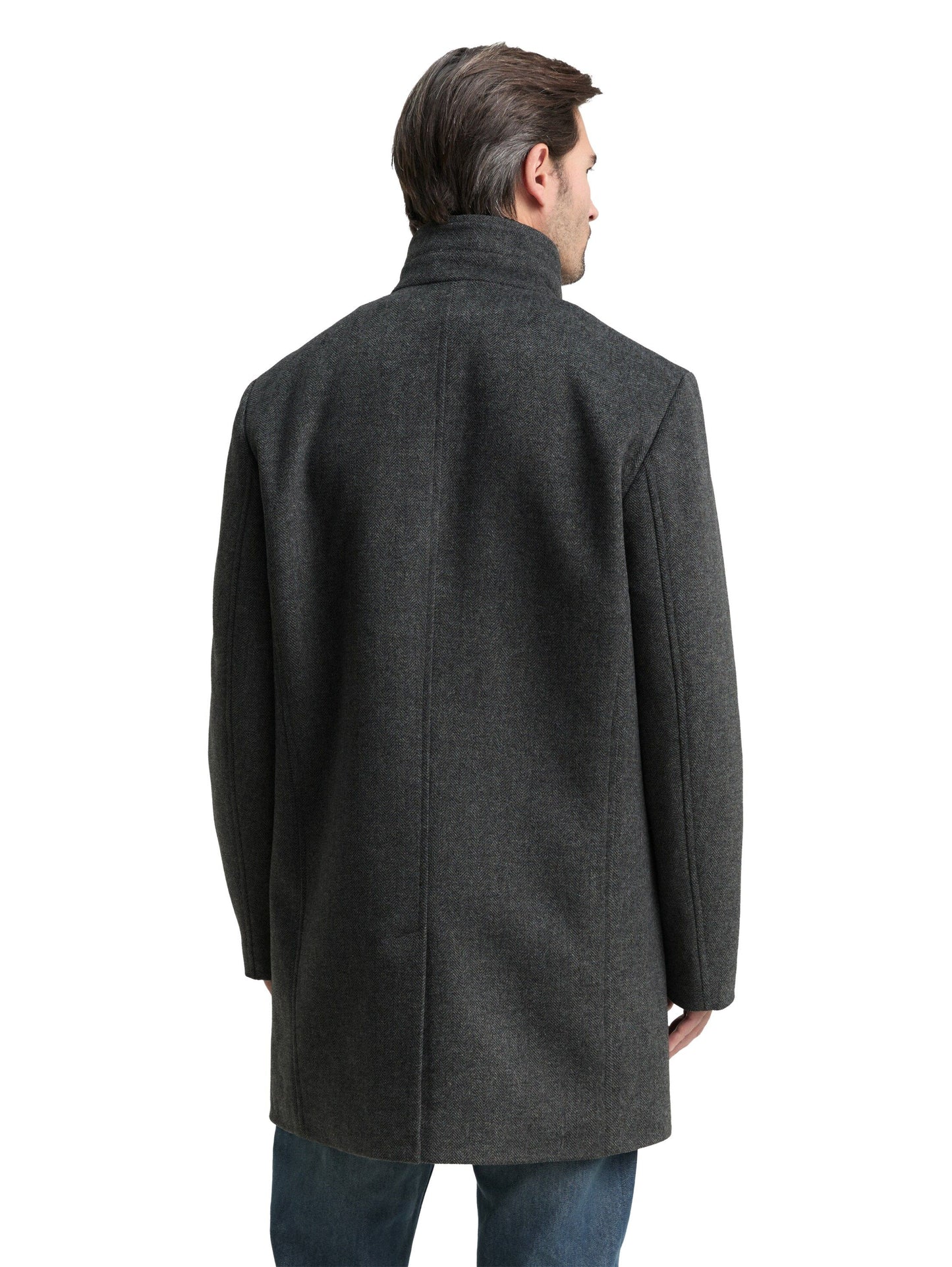 Tom Tailor Herren Mantel schwarz