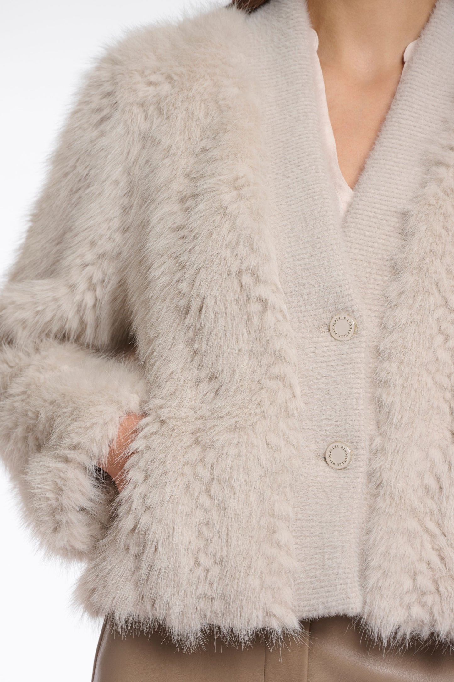 Rino&Pelle Damen Jacke Chaimae beige