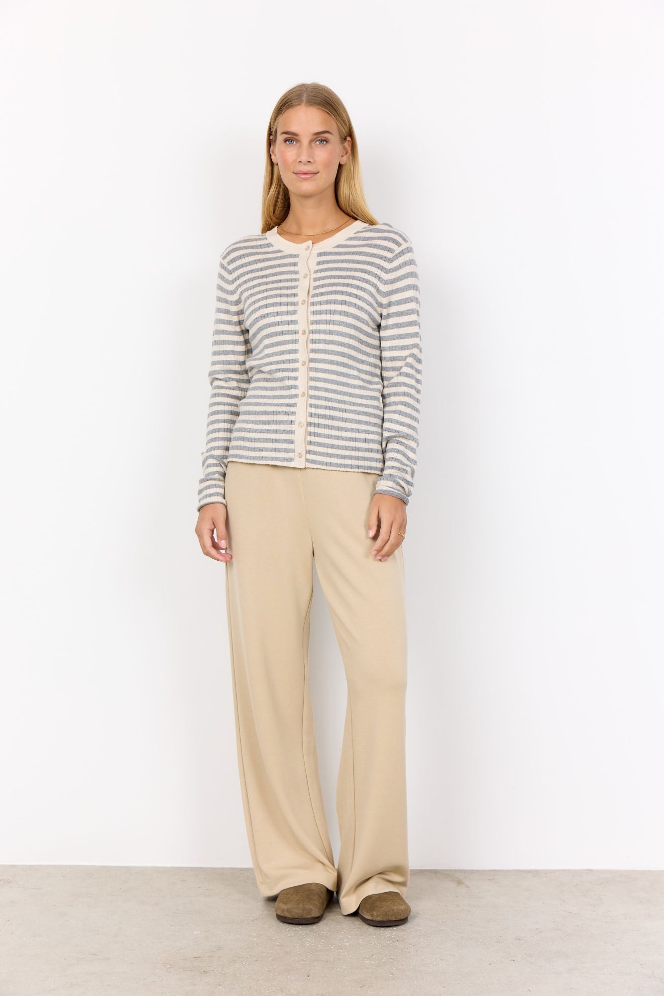 Soyaconcept Damen Strickjacke SC-VANA 2 beige