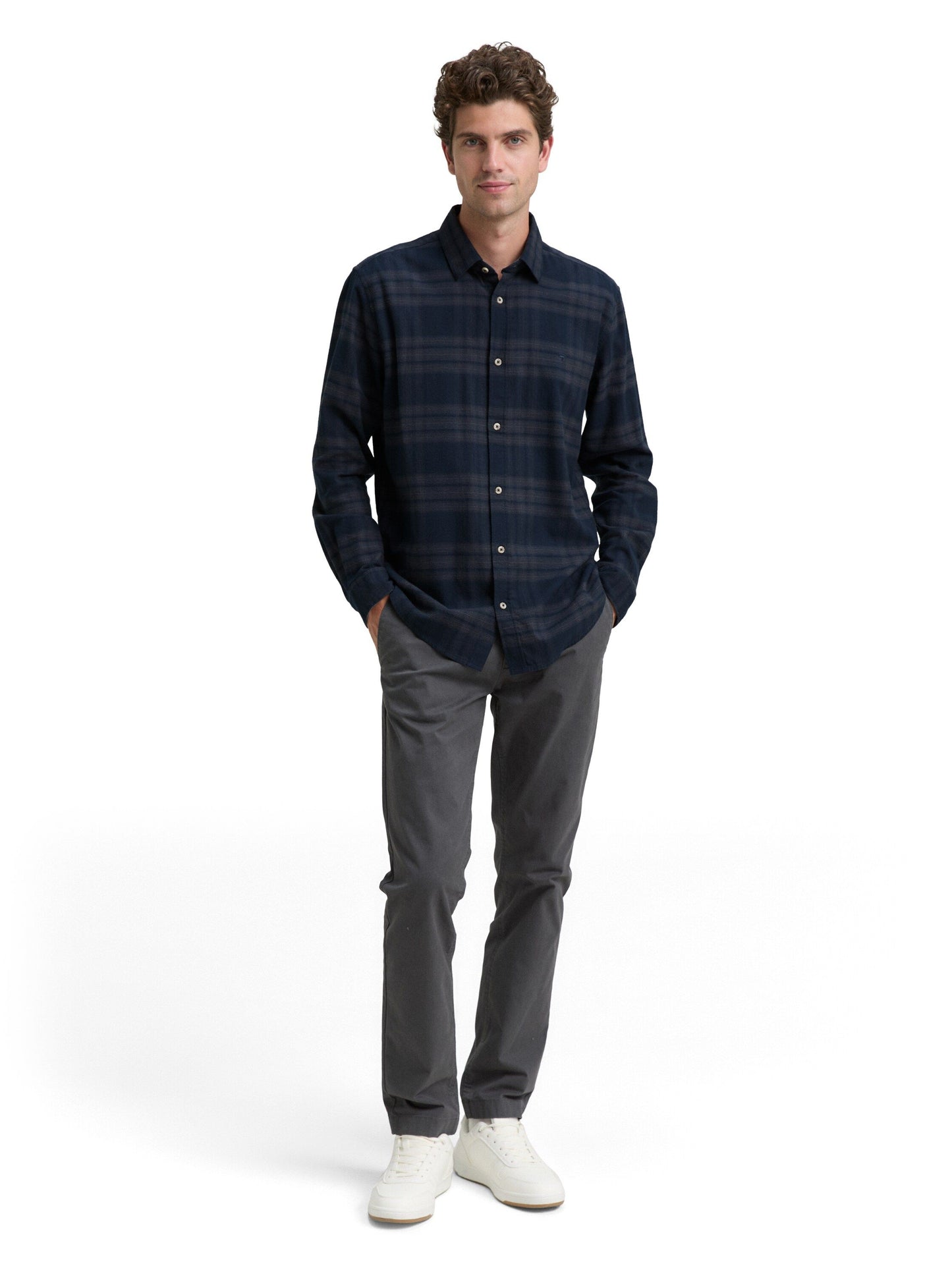 Tom Tailor Herren Hemd blau