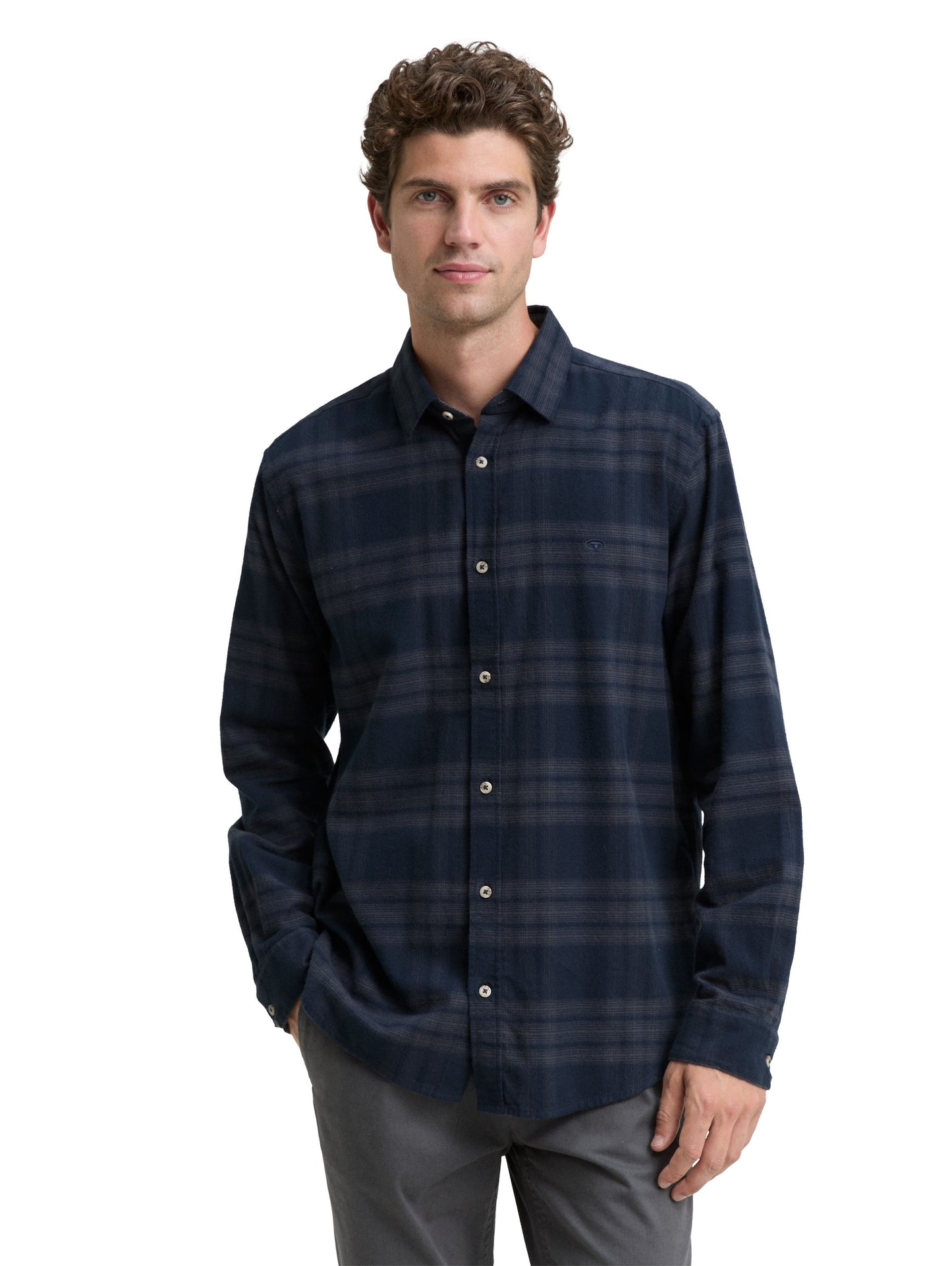 Tom Tailor Herren Hemd blau