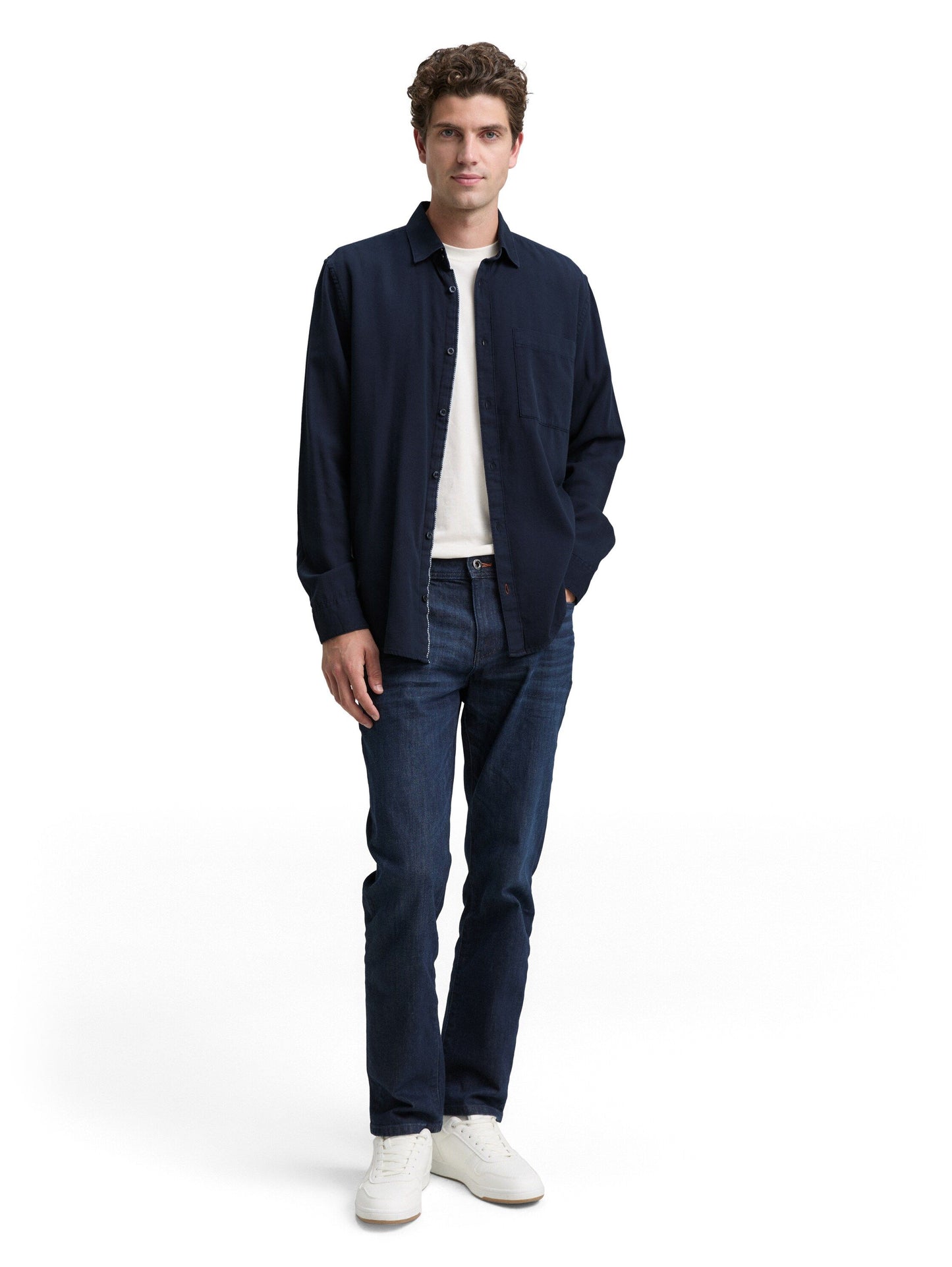 Tom Tailor Herren Hemd blau