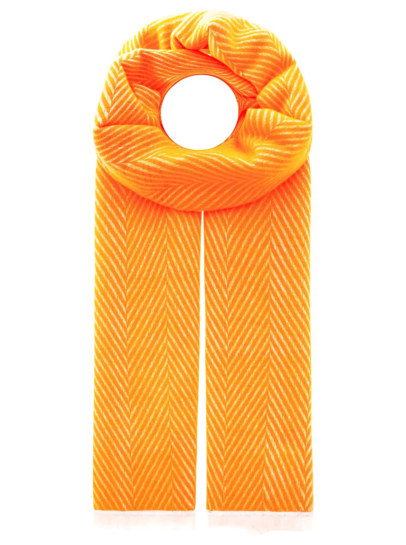 Kurt Kölln – Zwillingsherz Damen Schal Kleine Streifen und Tassel