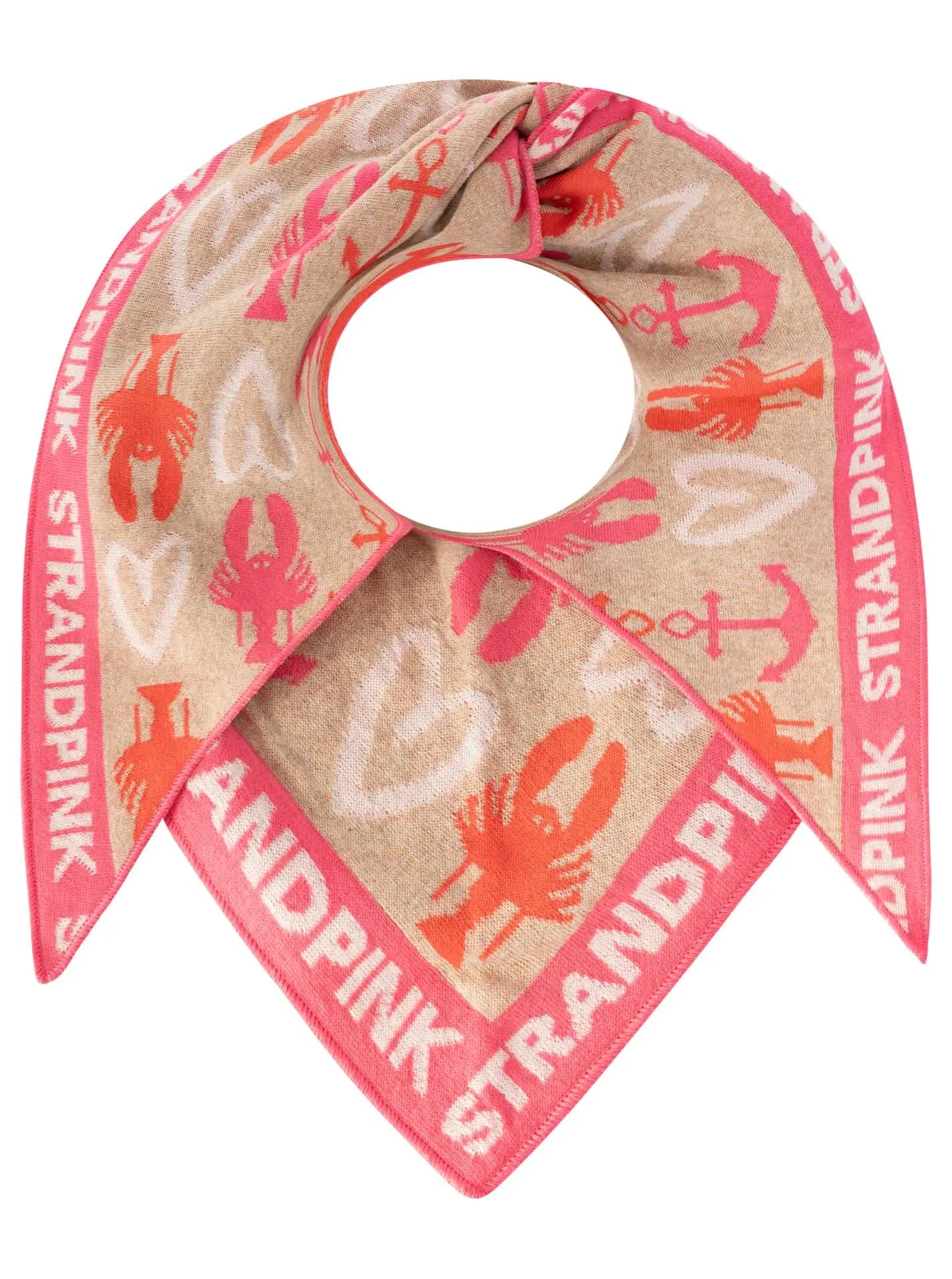 Zwillingsherz Damen Dreieckstuch "Anker Hummer"