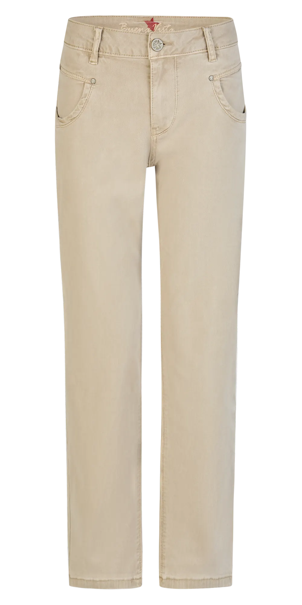 Buena Vista – Buena Vista Damen Jeans Anna C straight cropped jacquard tw