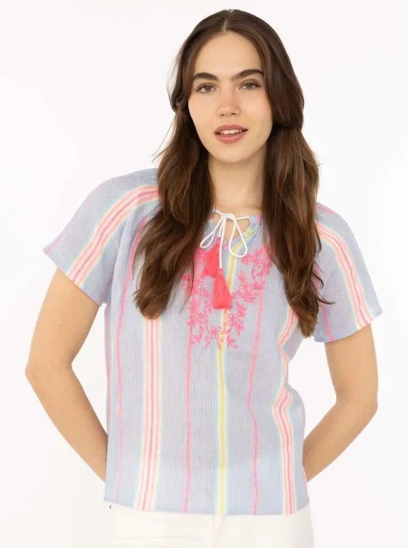 Kurt Kölln – Zwillingsherz Damen Bluse Kurzarm "Summer Stripes"