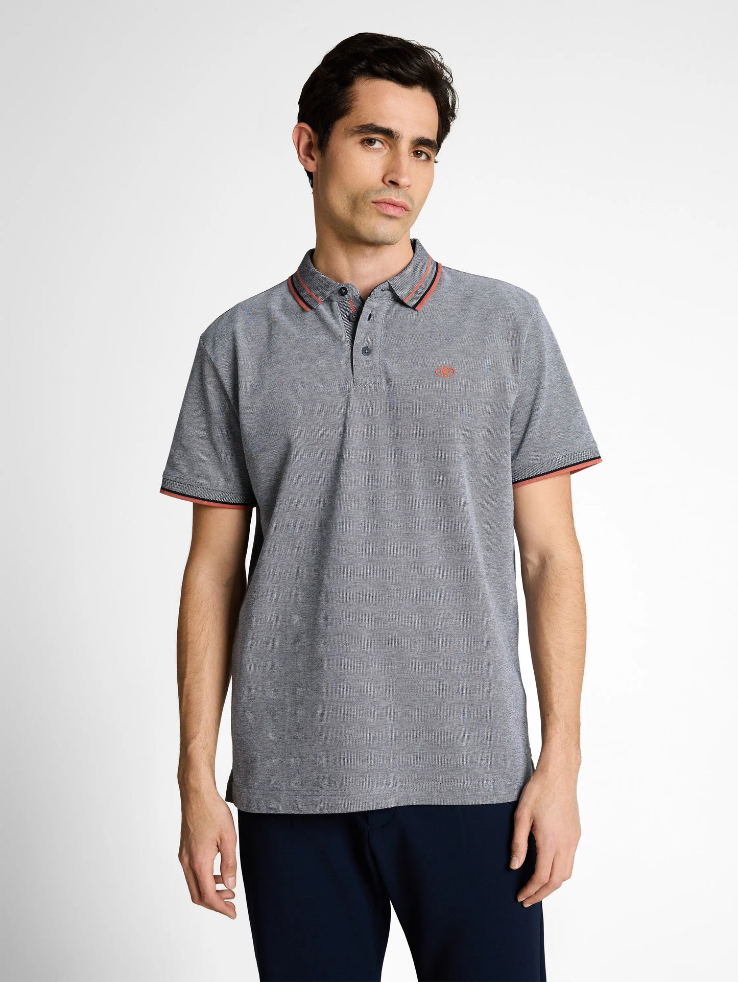 Tom Tailor – Piqué Poloshirt mit Logo-Print