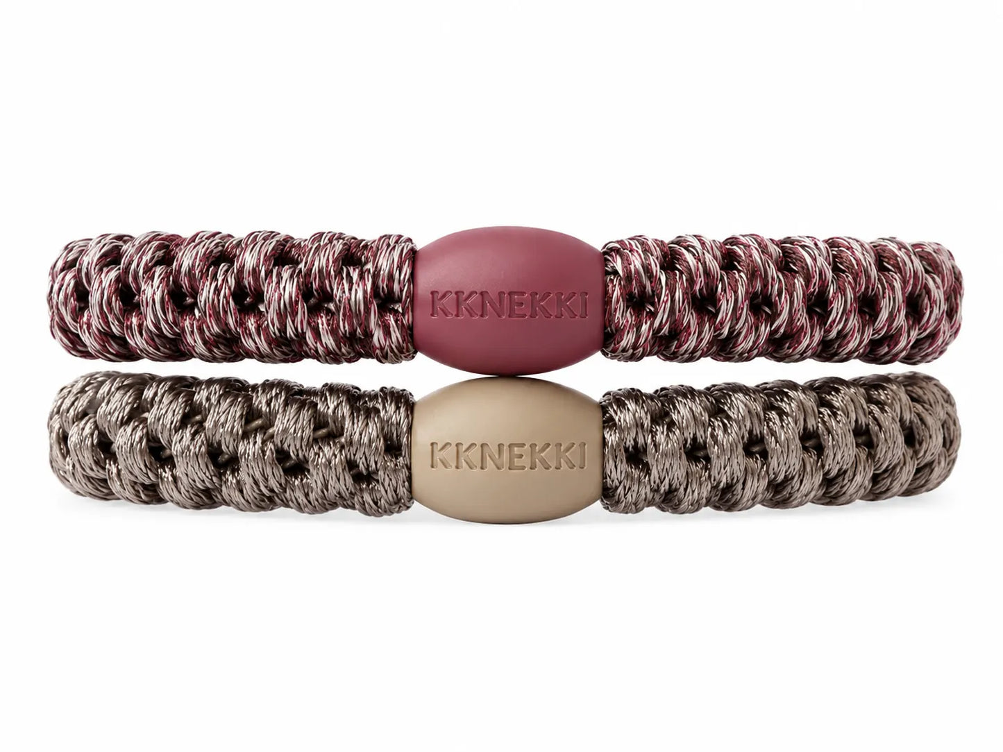 KKNEKKI Haargummis Bundle 2er-Set Natur