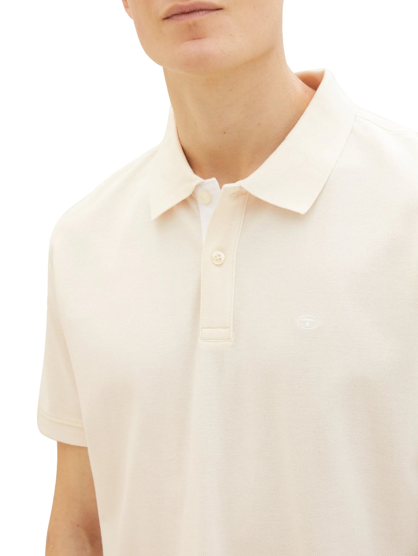 Tom Tailor – Piqué Poloshirt mit Logo-Stickerei