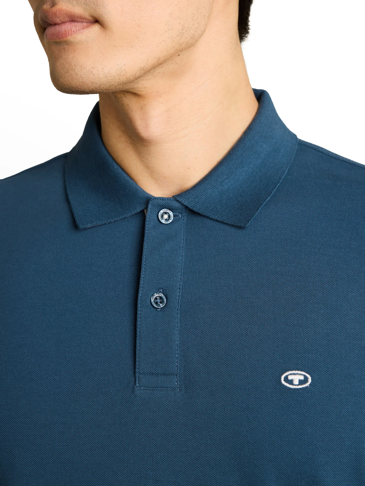 Tom Tailor – Piqué Poloshirt mit Logo-Stickerei