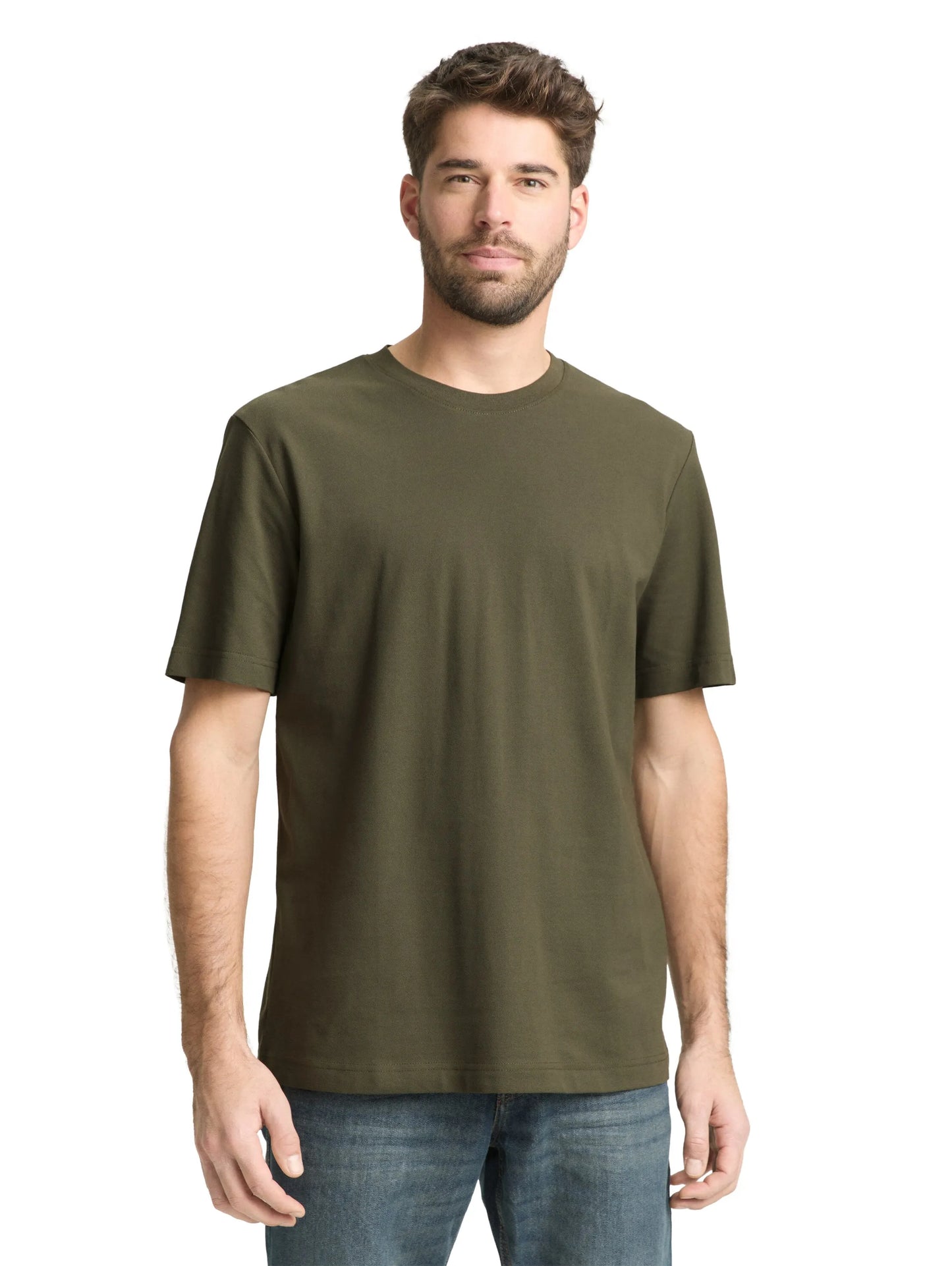 Tom Tailor – Piqué T-Shirt mit Stretch