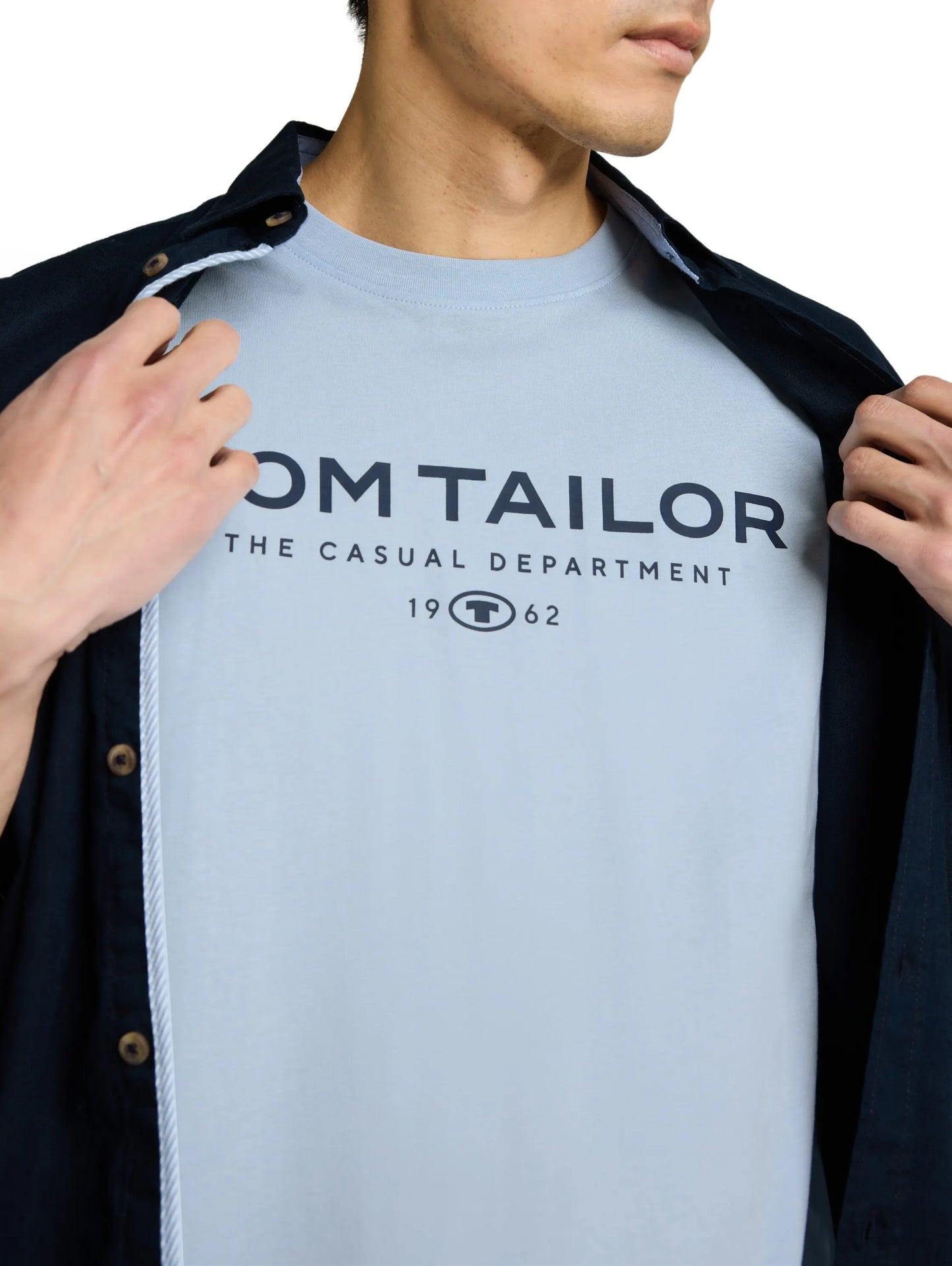 Tom Tailor – T-Shirt aus Baumwolle mit Logo-Print