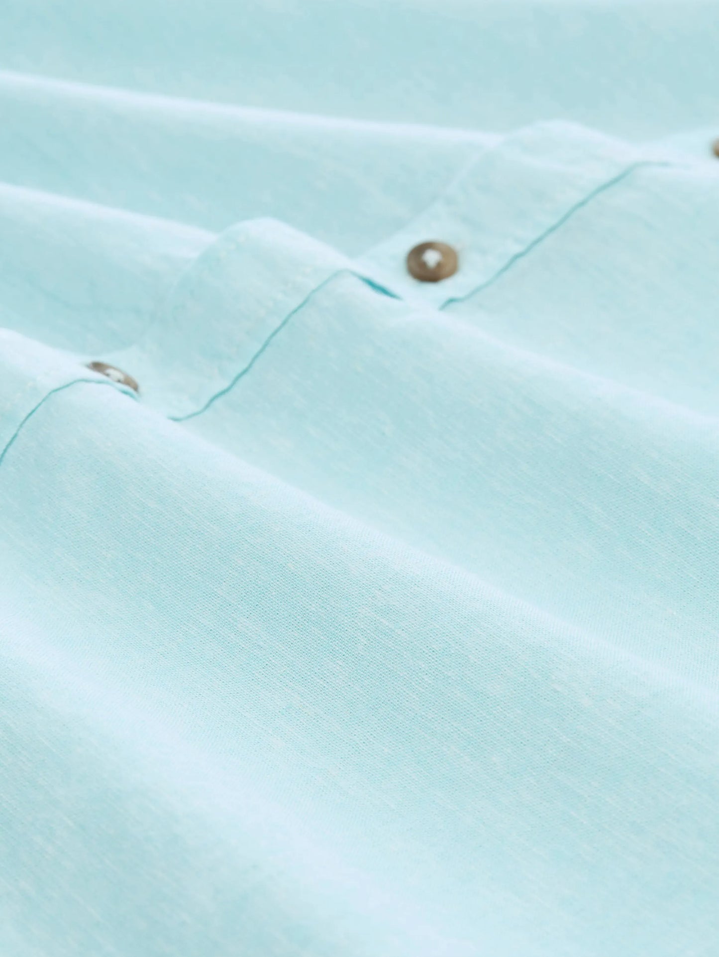 Tom Tailor – Regular Fit Kurzarmhemd mit Leinenanteil