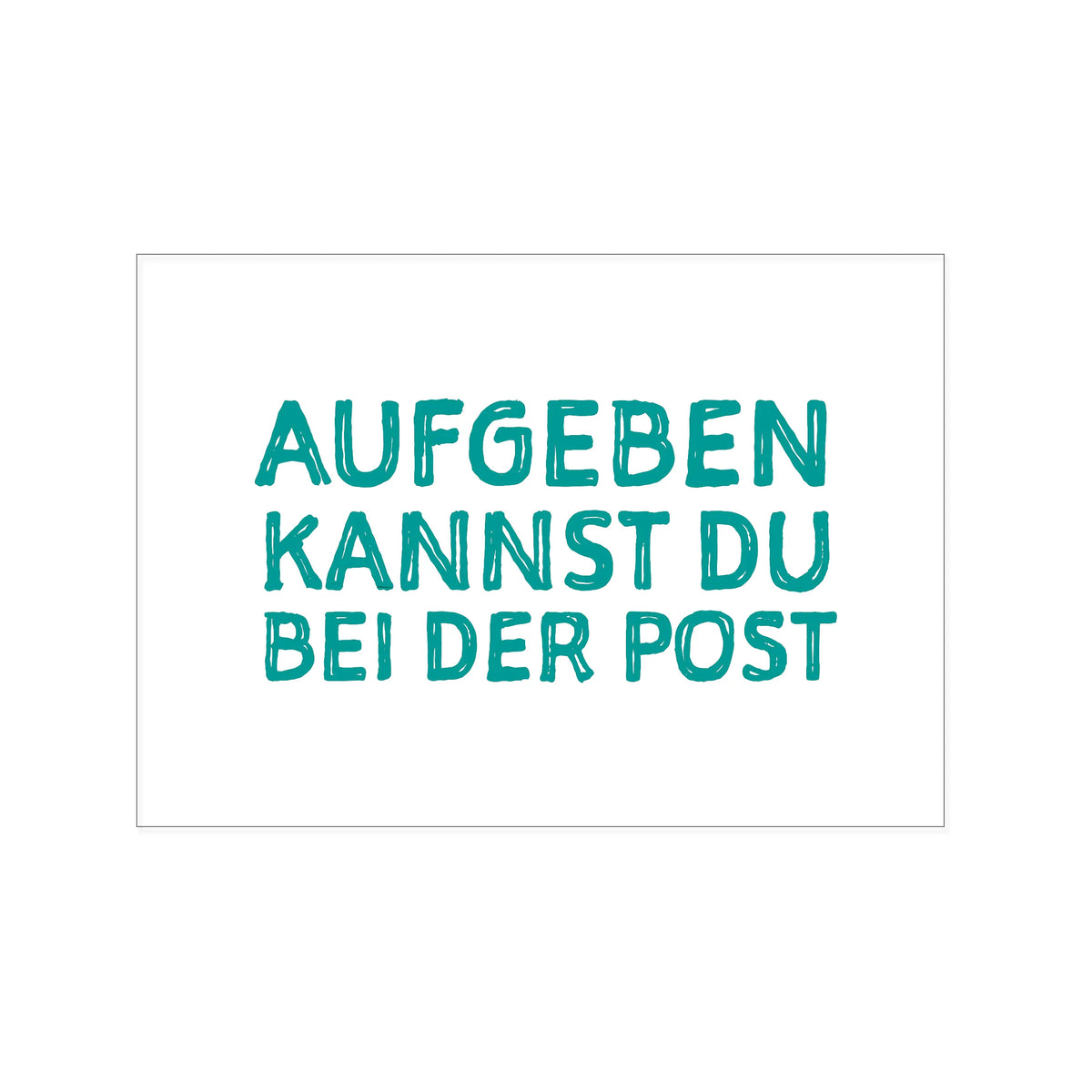1730 Hamburg – Postkarte, Aufgeben kannst du bei der Post