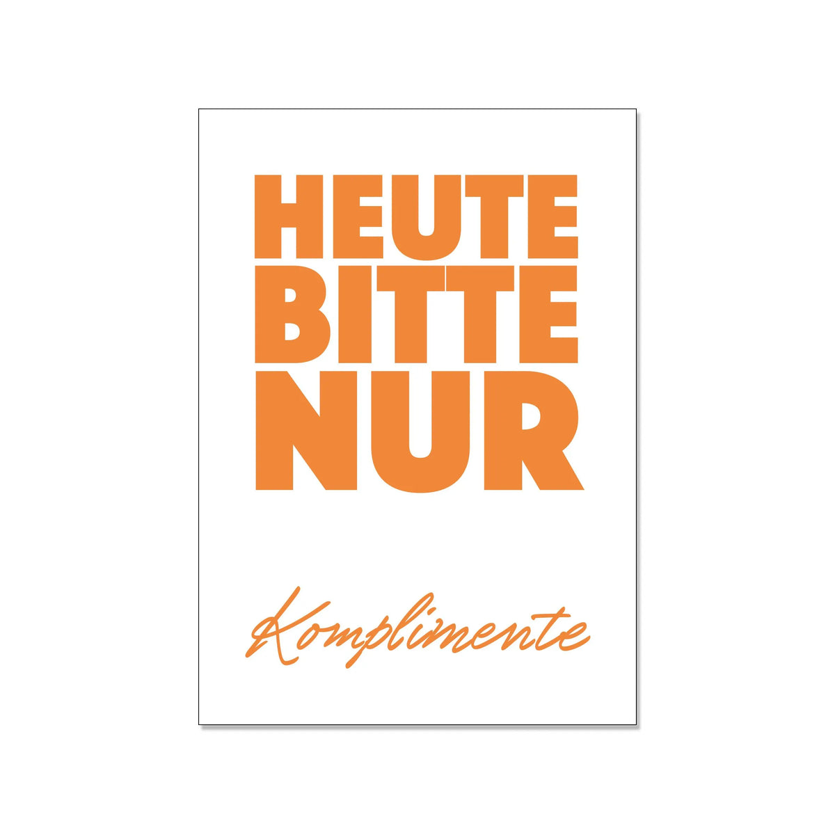 Postkarte, Komplimente