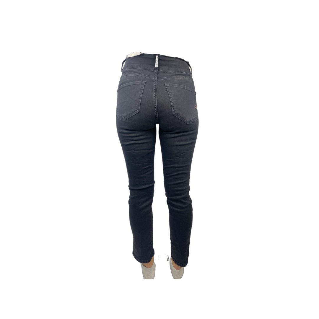 Buena Vista Damen Jeans Tummyless 7/8 stretch denim schwarz