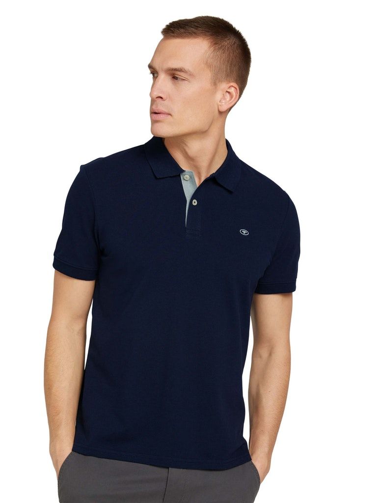 Tom Tailor Herren Poloshirt blau