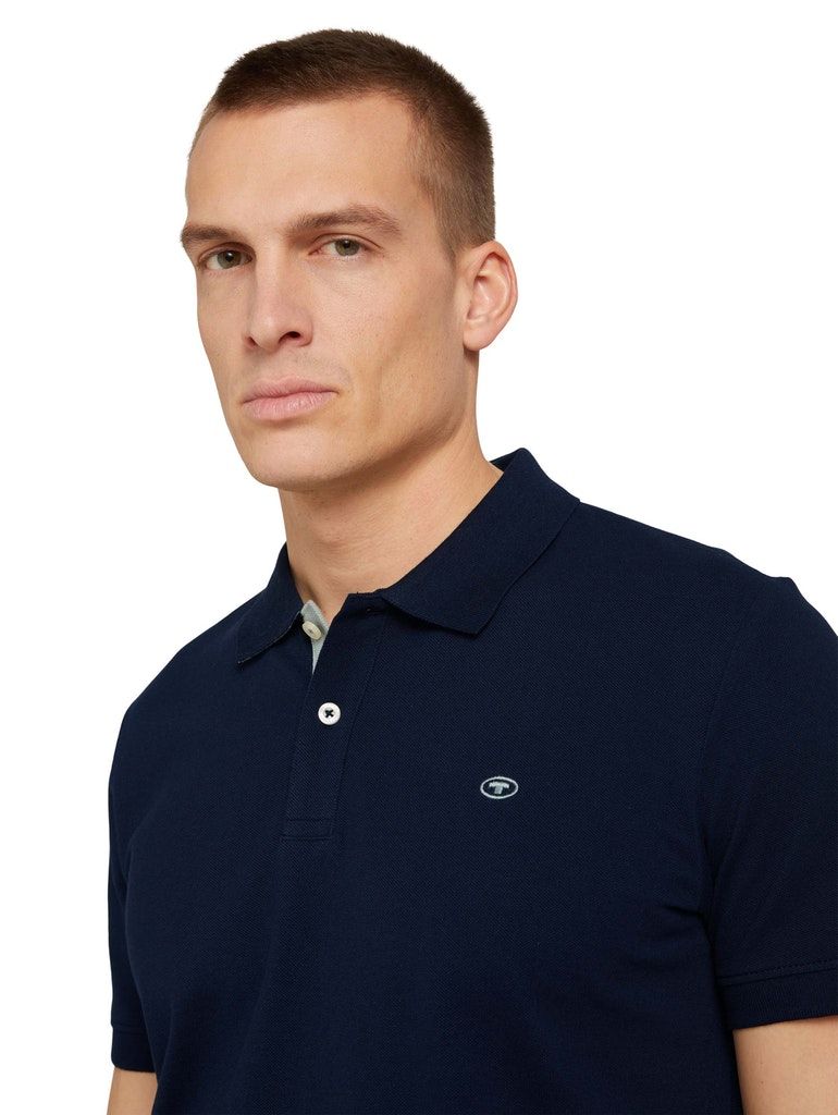 Tom Tailor Herren Poloshirt blau