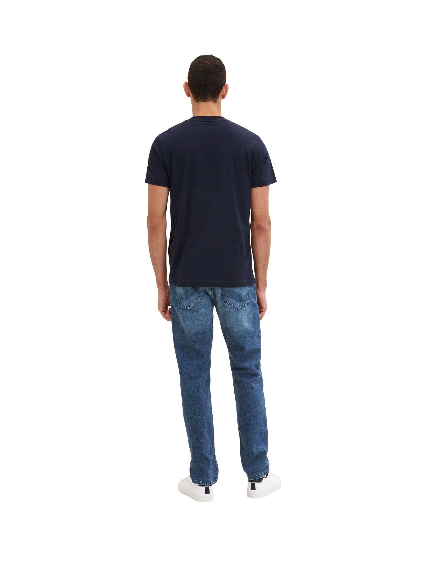 Tom Tailor Herren T-Shirt mit Print blau