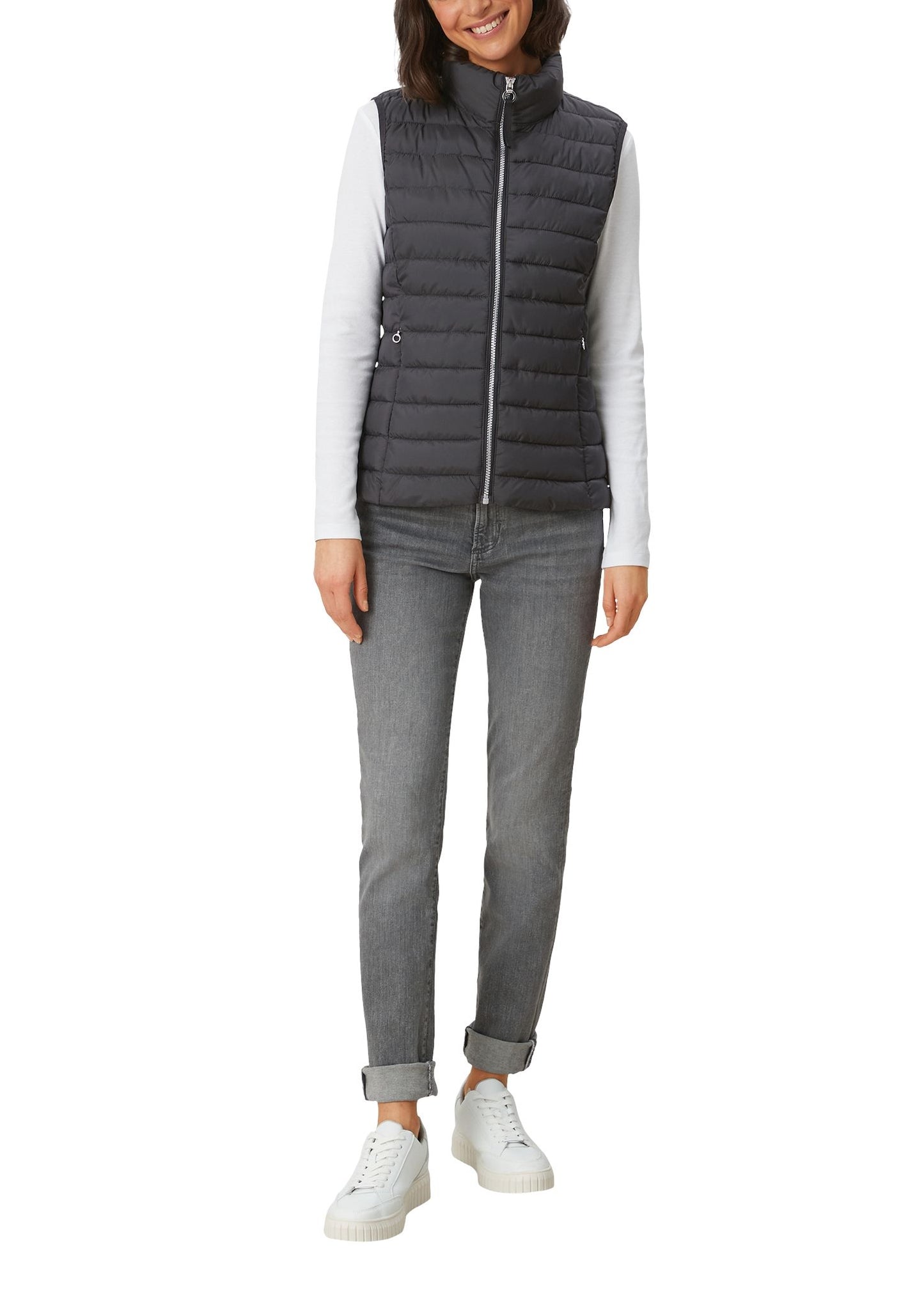 s.Oliver Damen Weste schwarz