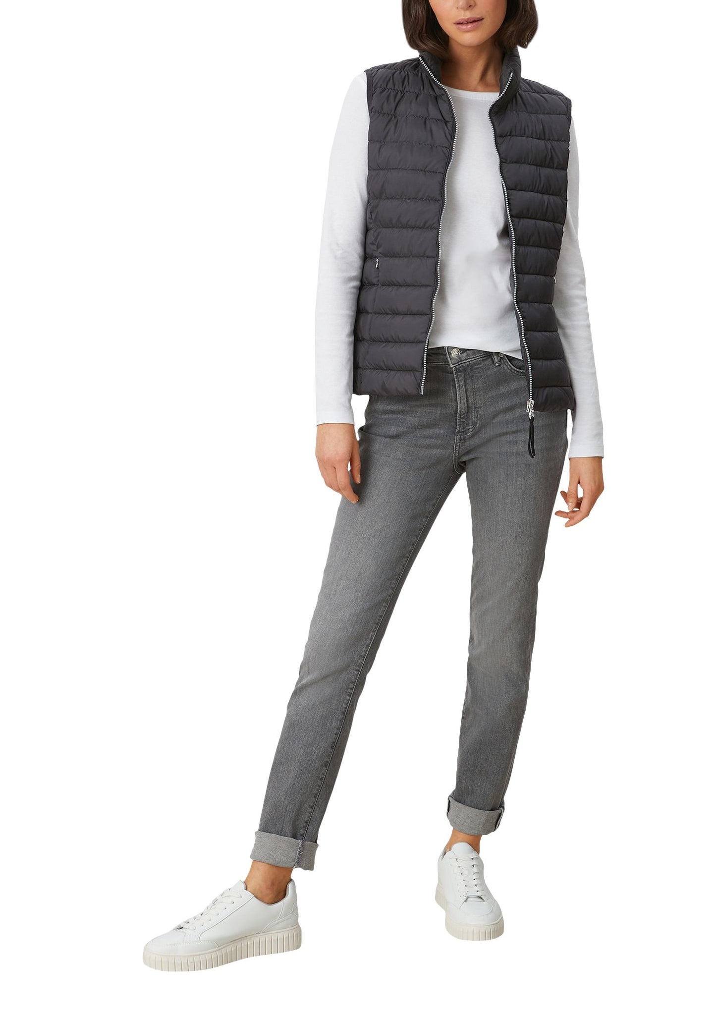 s.Oliver Damen Weste schwarz