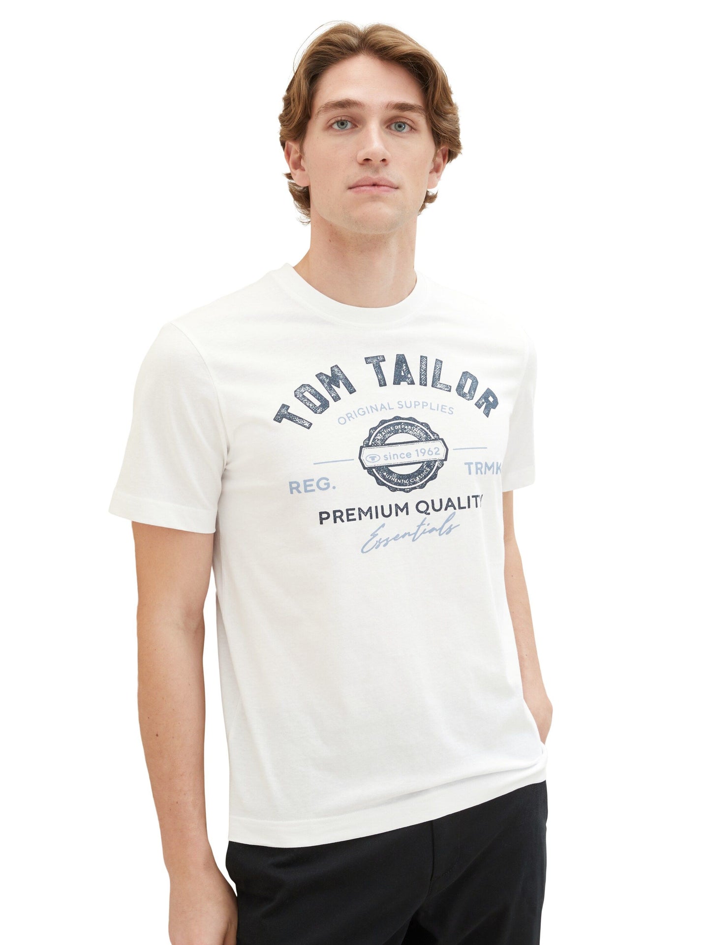 Tom Tailor Herren T-Shirt weiß