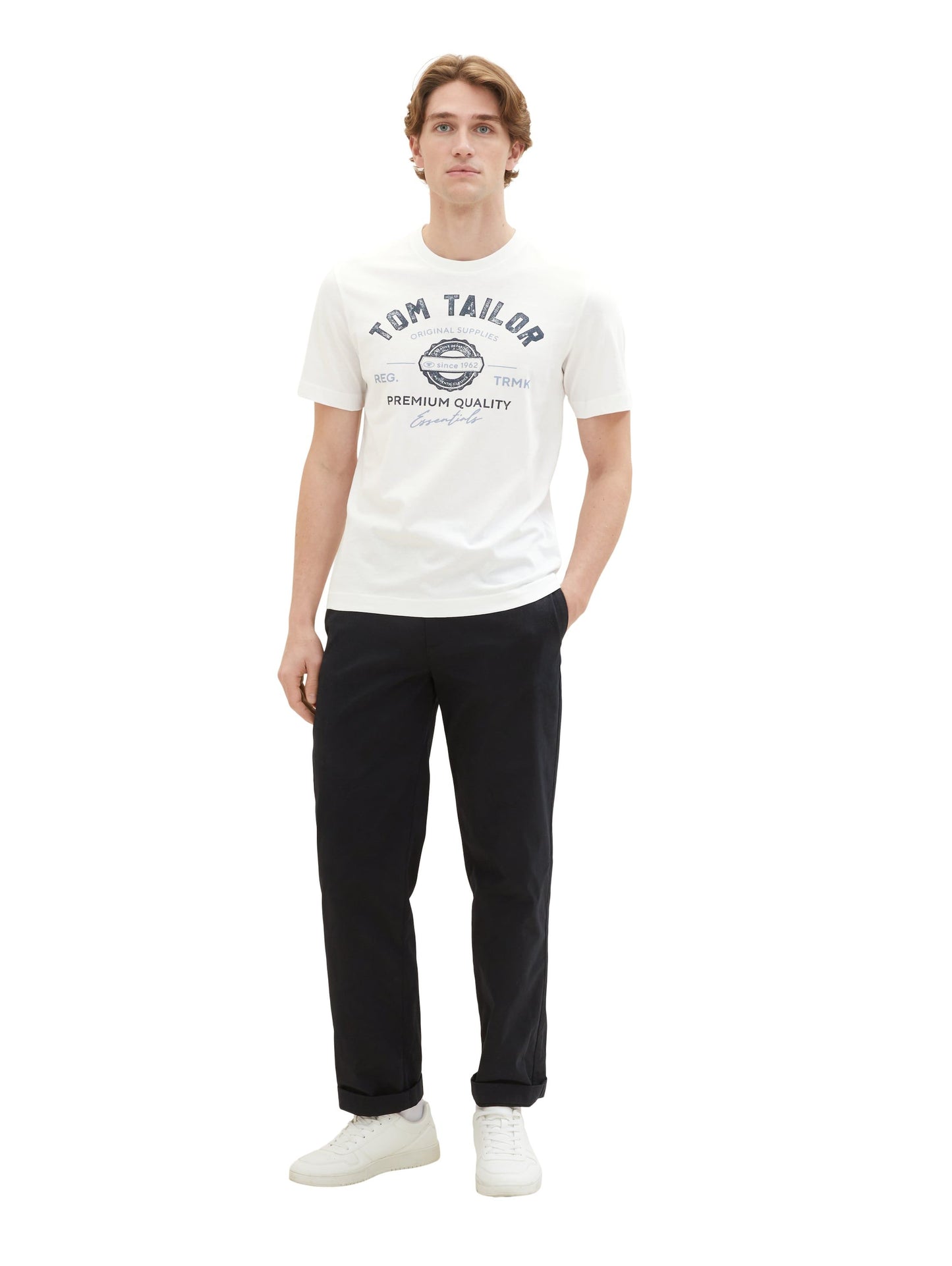 Tom Tailor Herren T-Shirt weiß