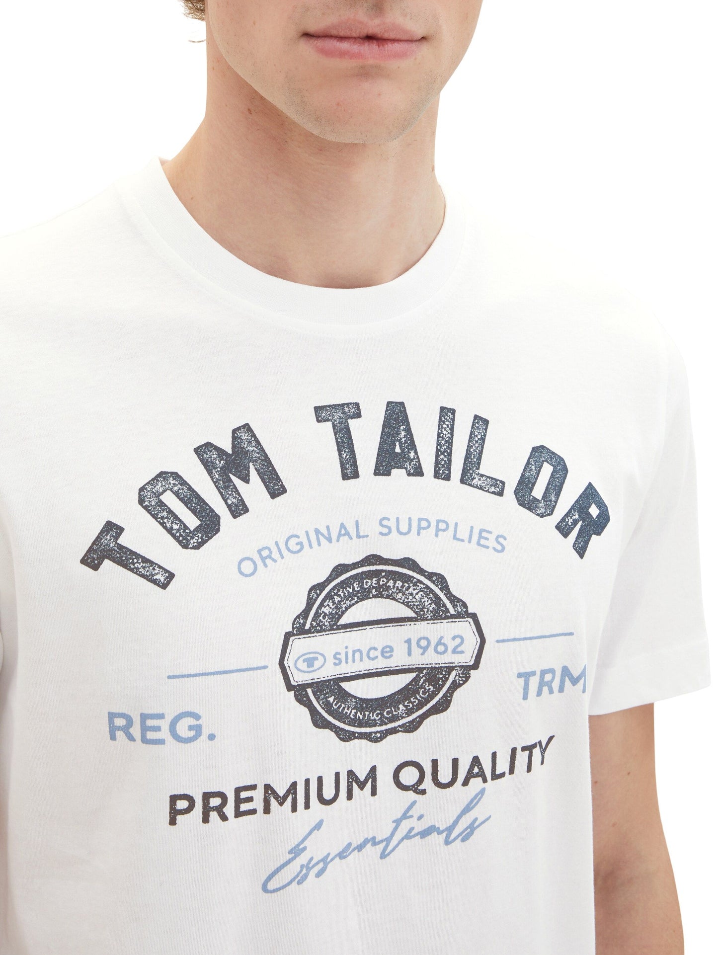 Tom Tailor Herren T-Shirt weiß