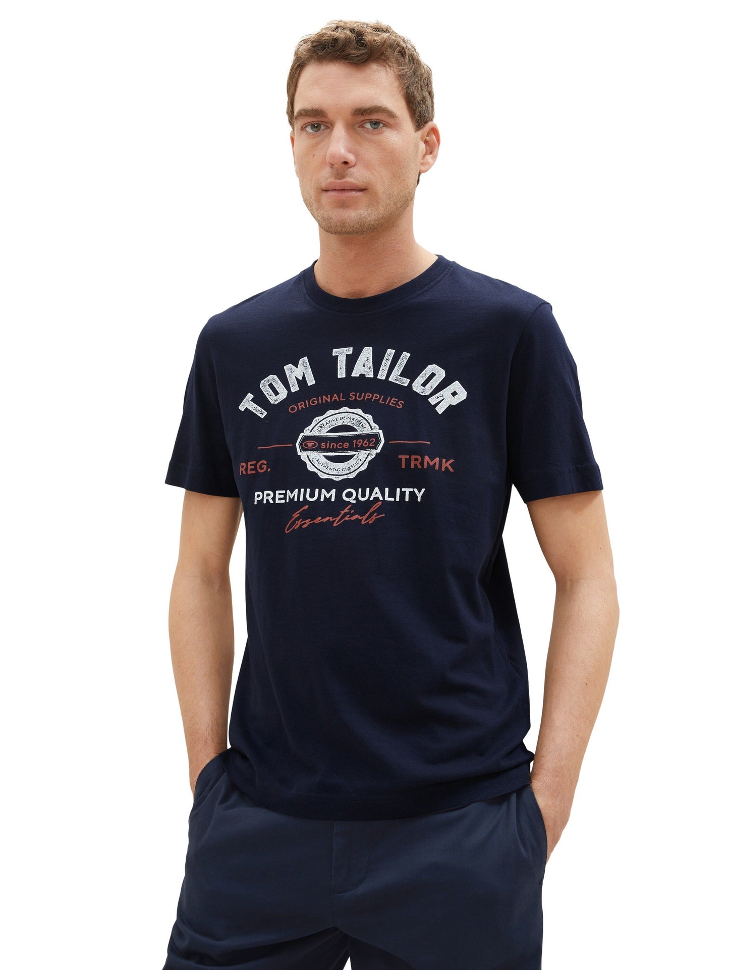 Tom Tailor Herren T-Shirt blau