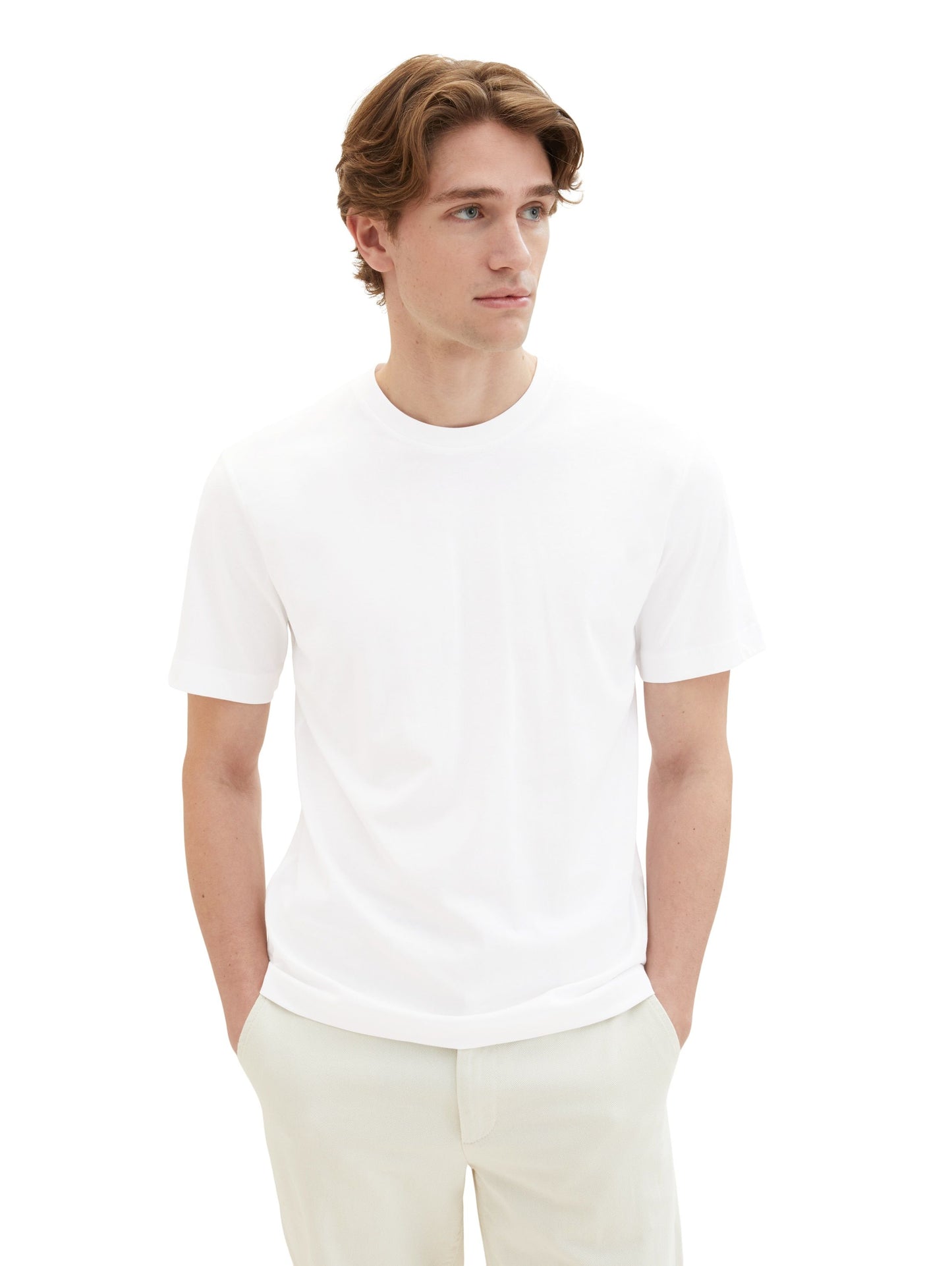 Tom Tailor Basic T-Shirt im Doppelpack weiß