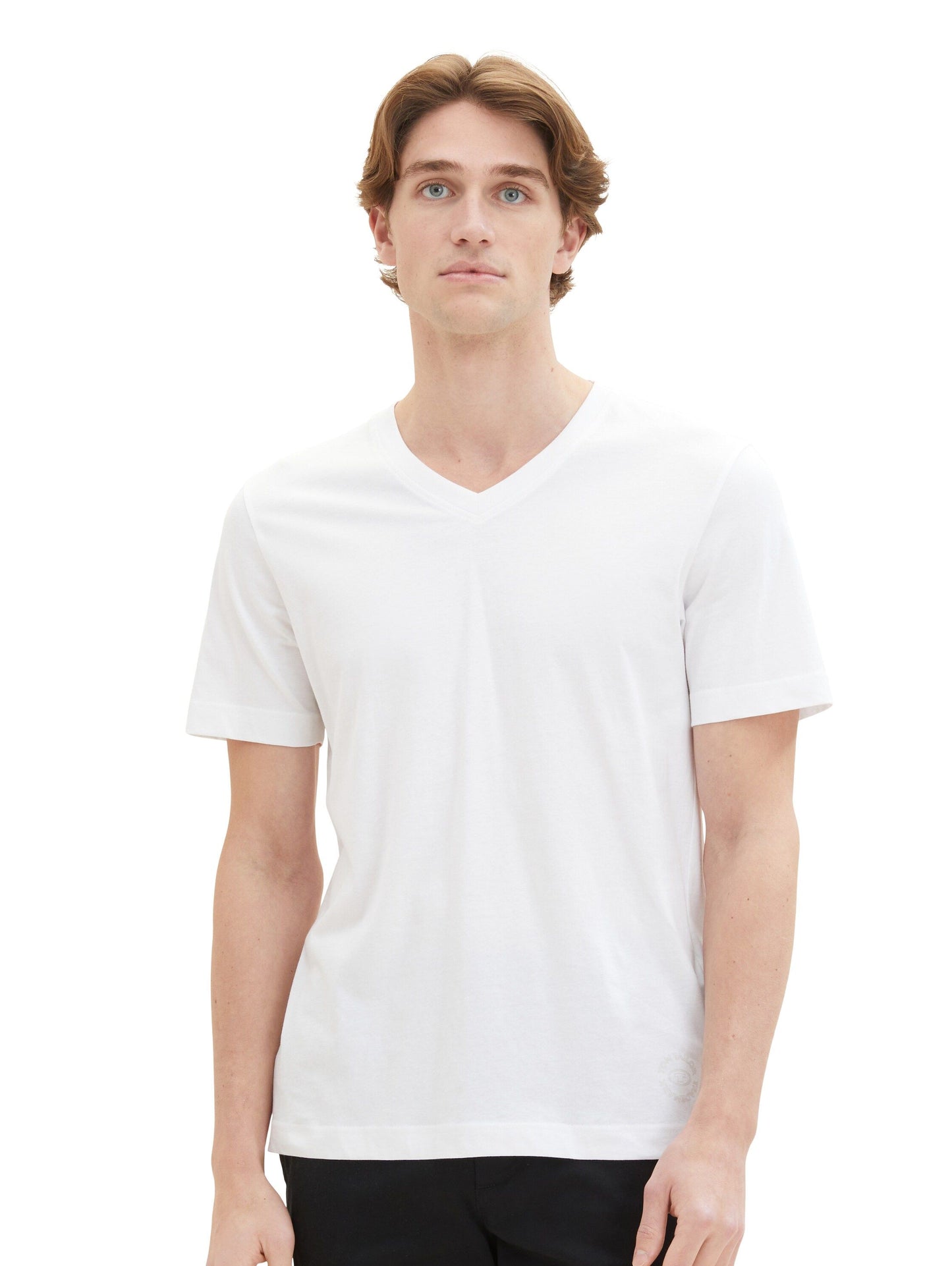 Tom Tailor Herren T-Shirt 2er Pack weiß