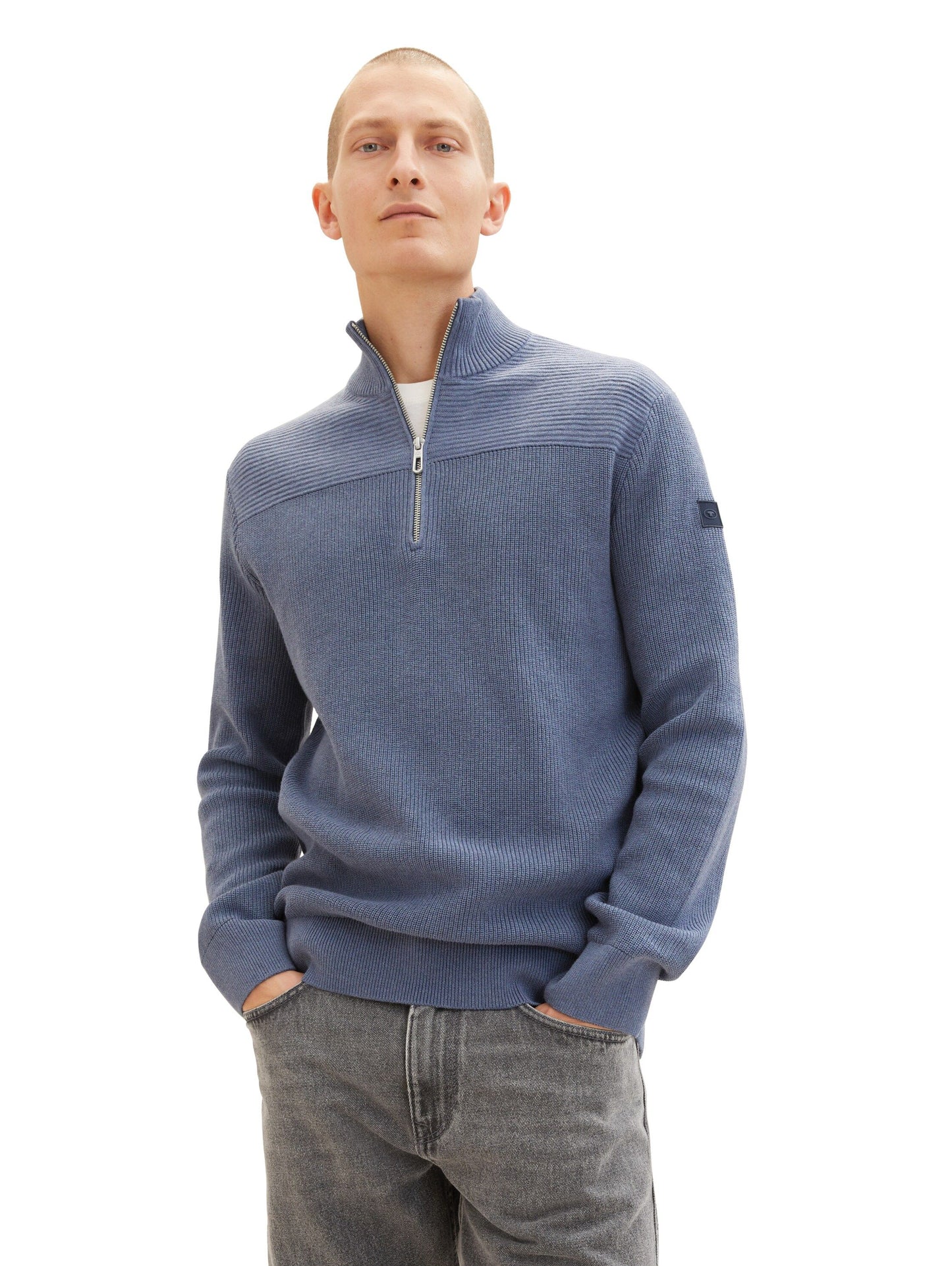 Tom Tailor Herren Pullover blau