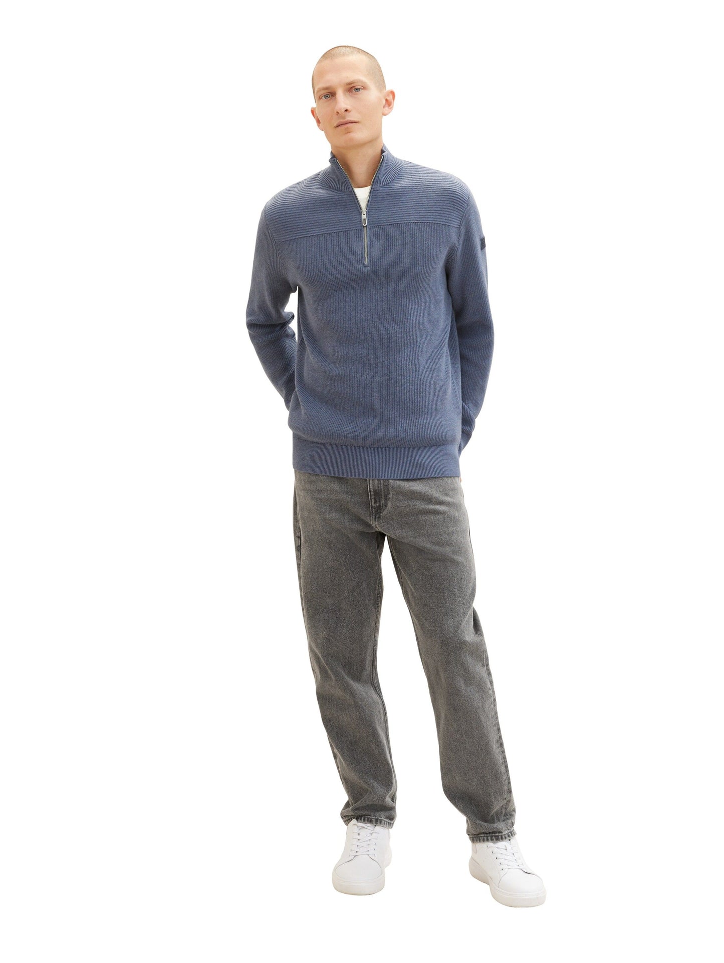 Tom Tailor Herren Pullover blau