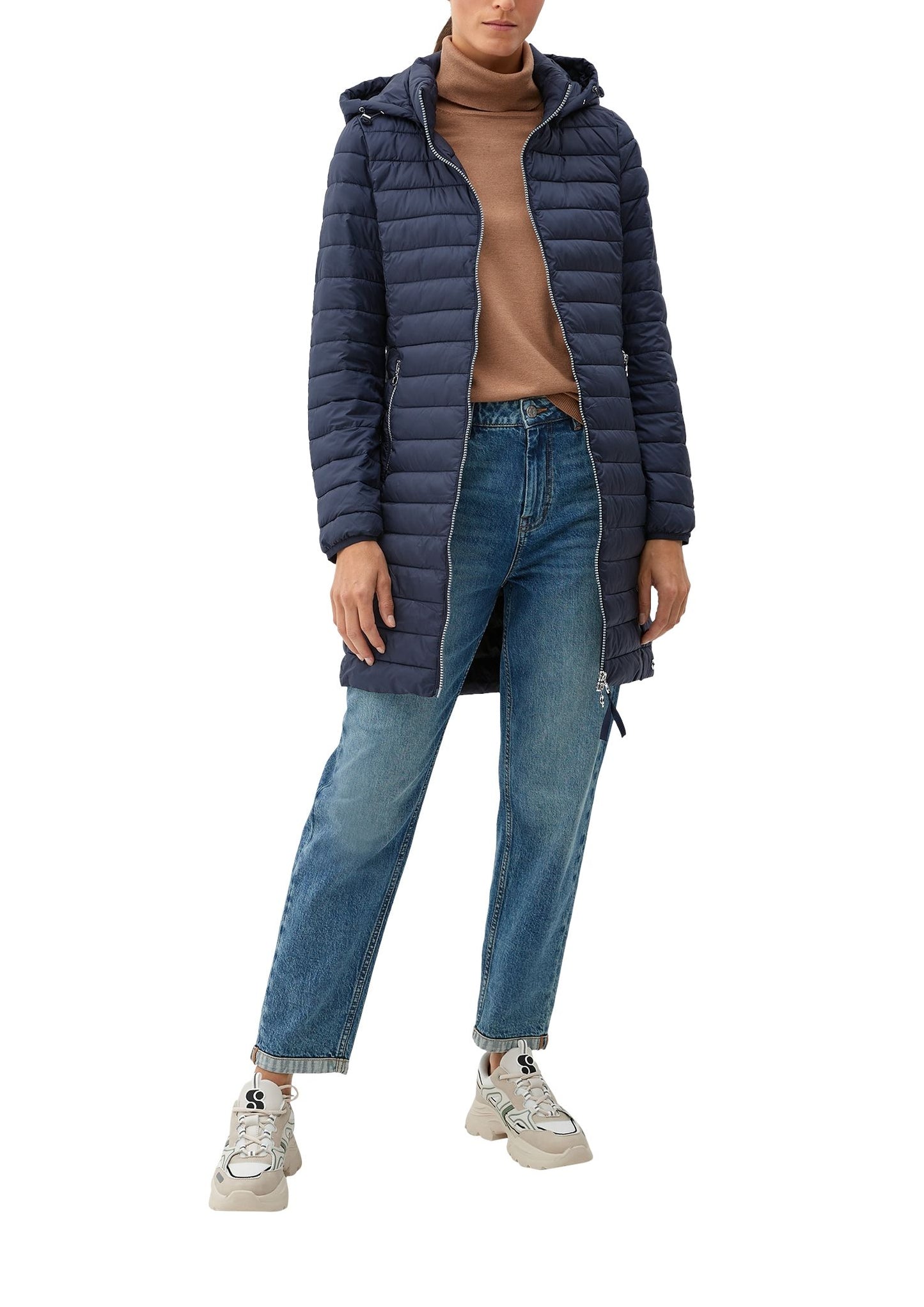s.Oliver Damen Mantel blau