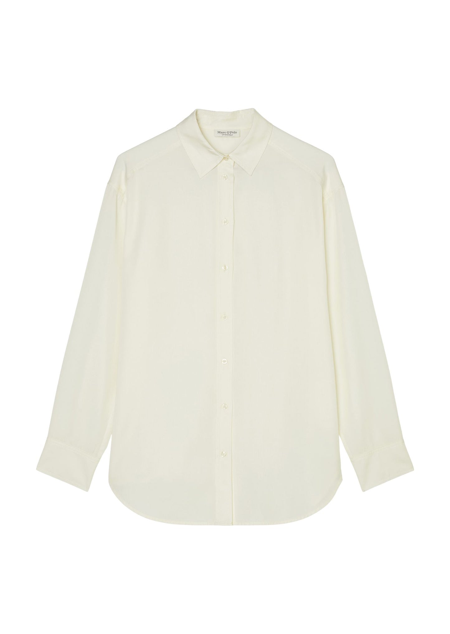 Marc O'Polo Damen Boyfriend-Bluse relaxed 44 weiß