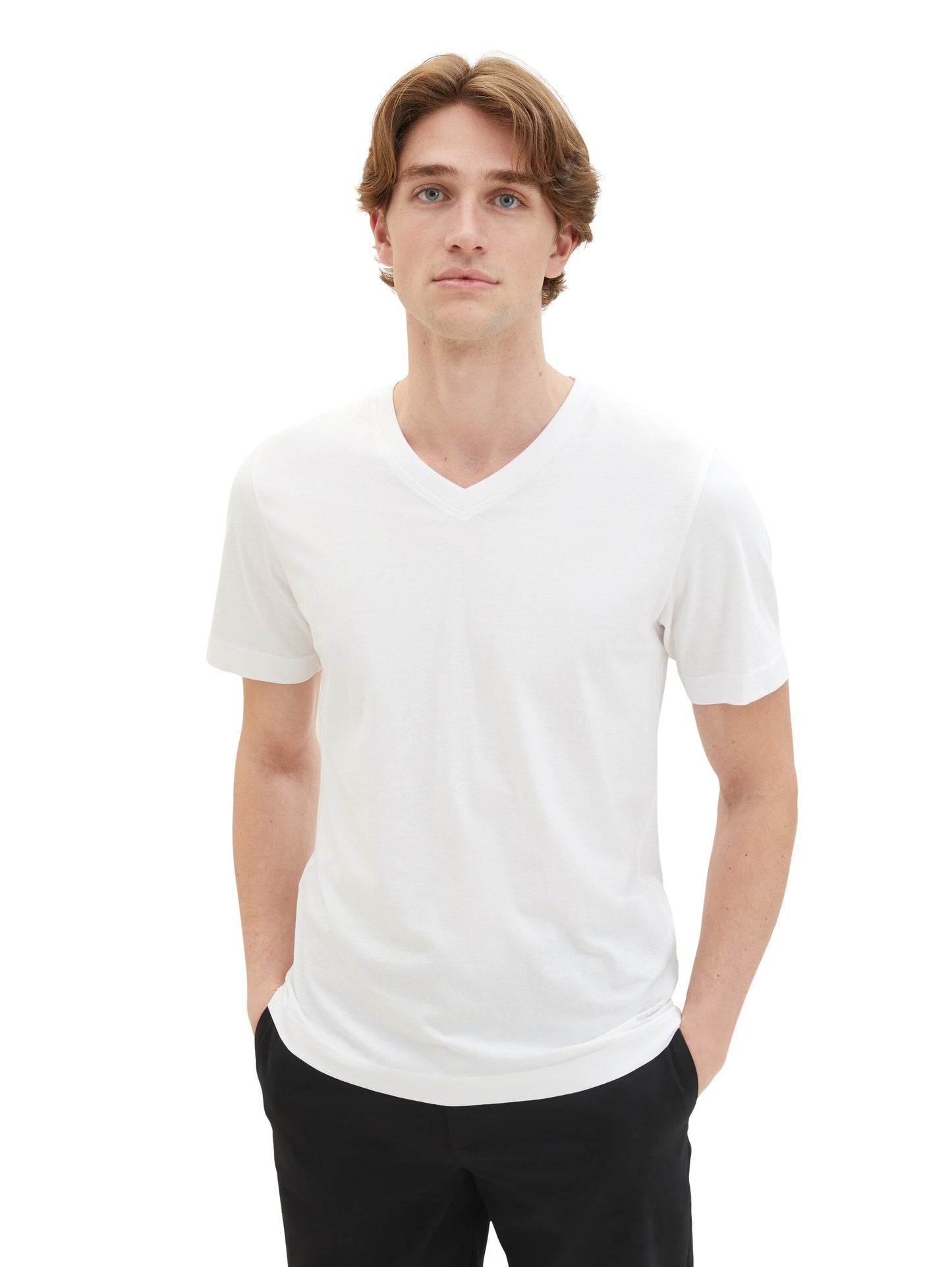 Tom Tailor Herren T-Shirt 2er Pack weiß