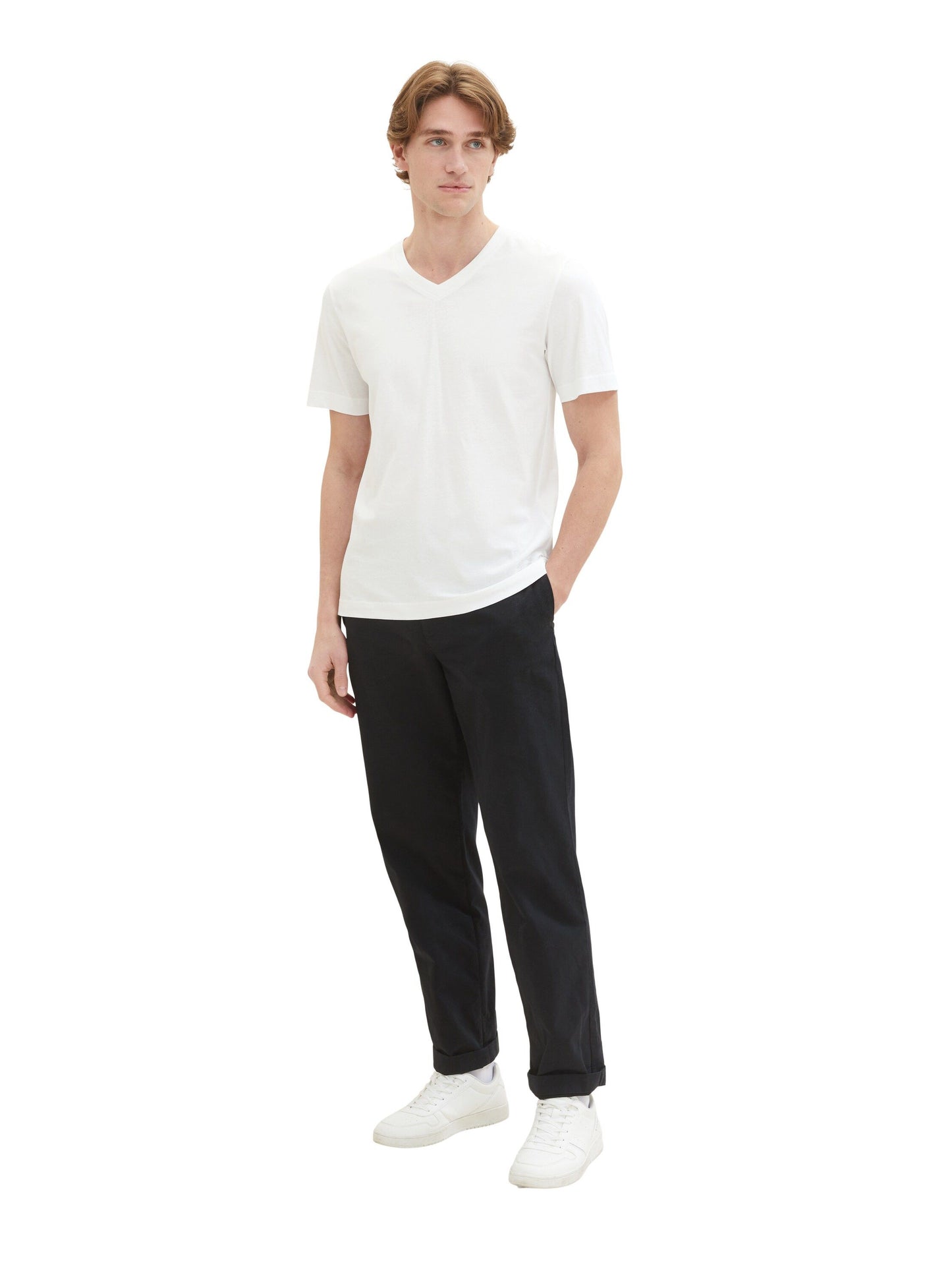 Tom Tailor Herren T-Shirt 2er Pack weiß