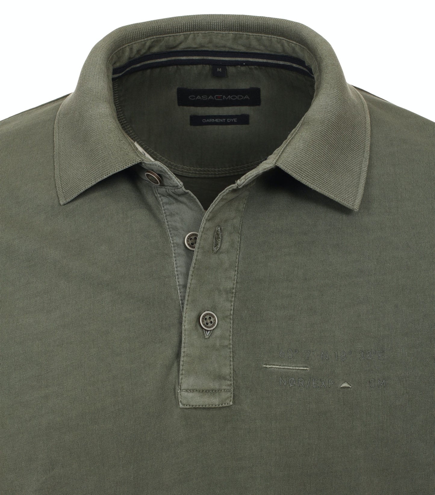 Casa Moda Herren Polo-Shirt Langarm grün