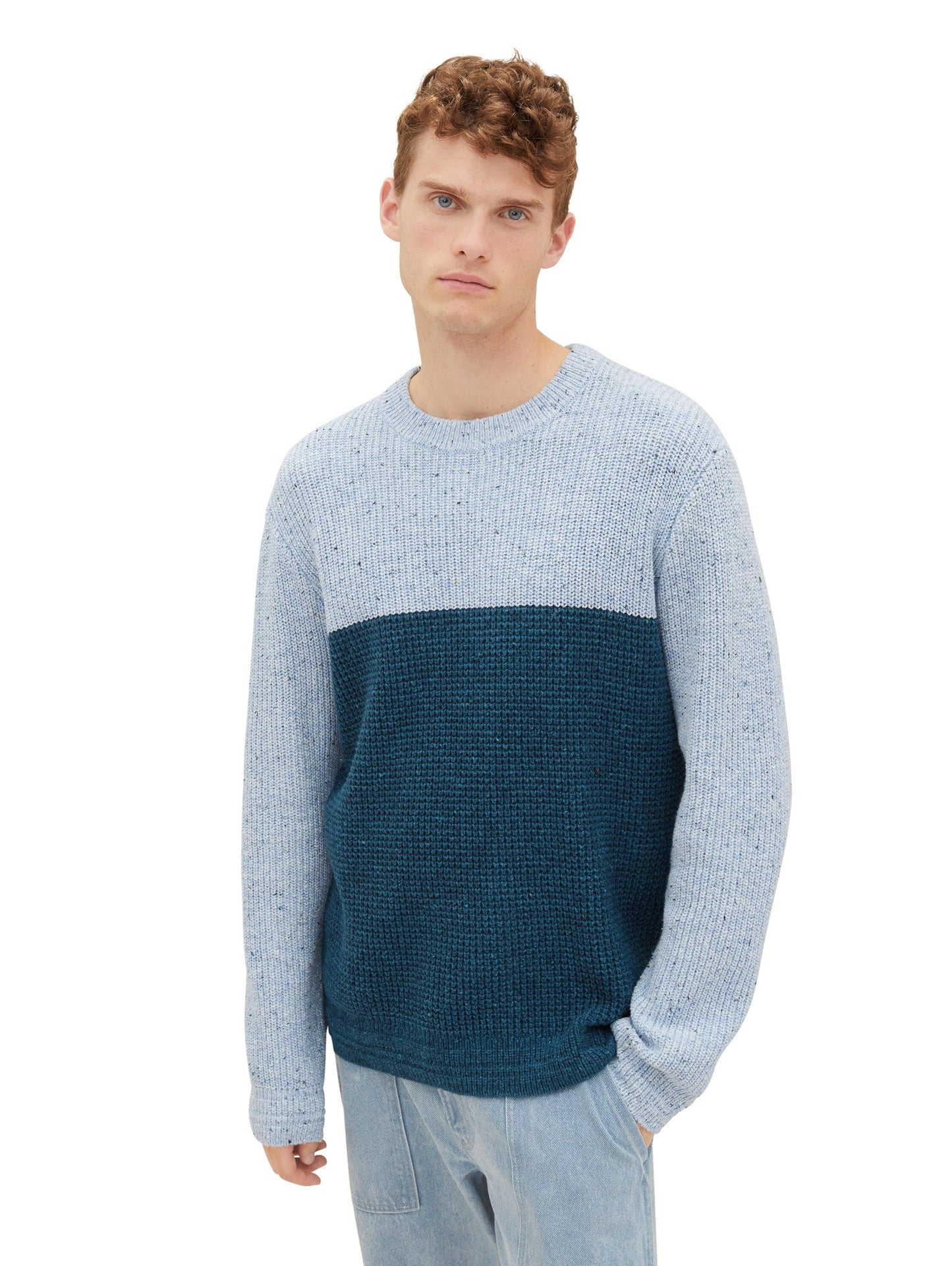 Tom Tailor Herren Pullover blau