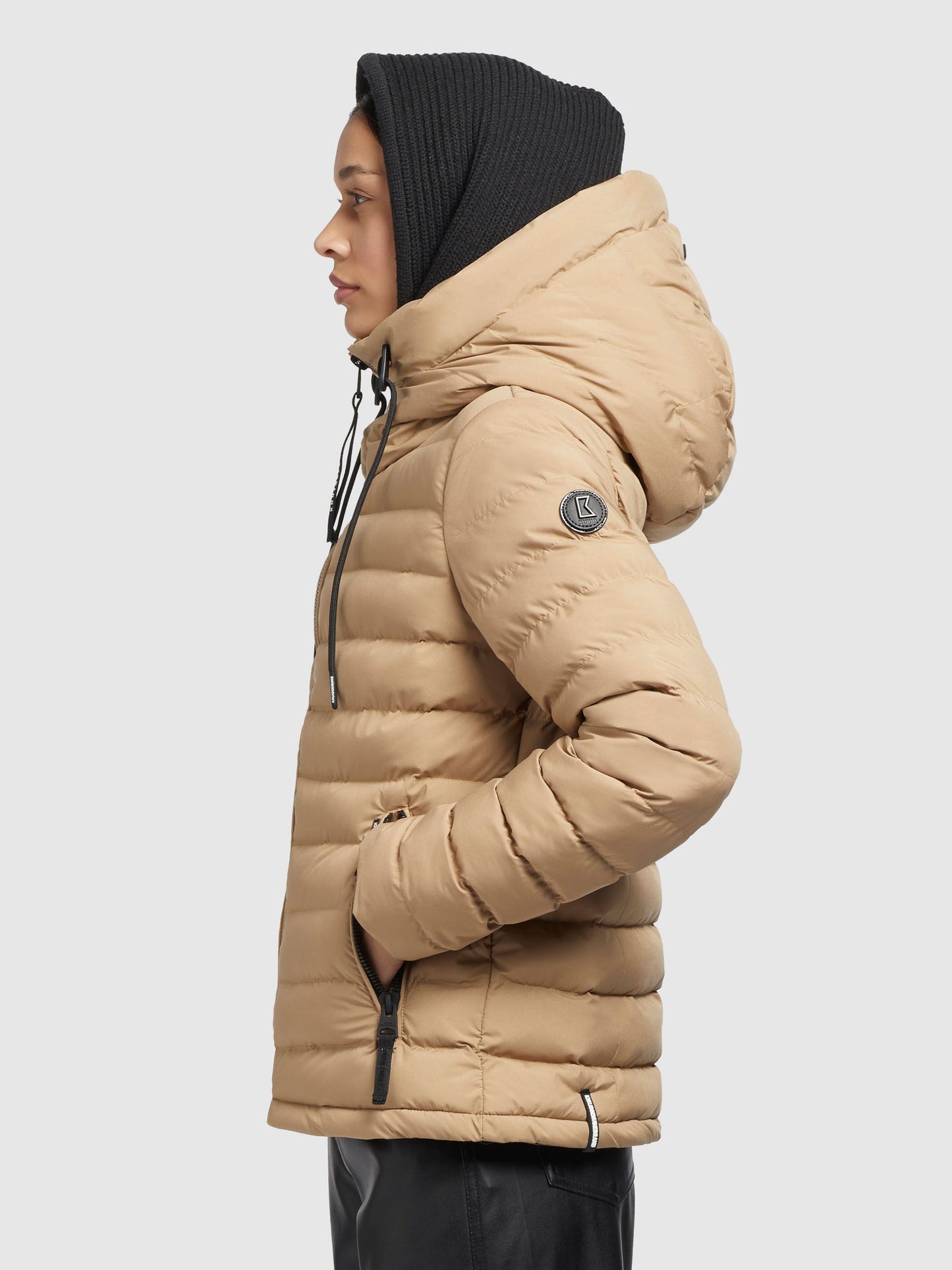 khujo Damen Jacke LOVINA5 MATT beige